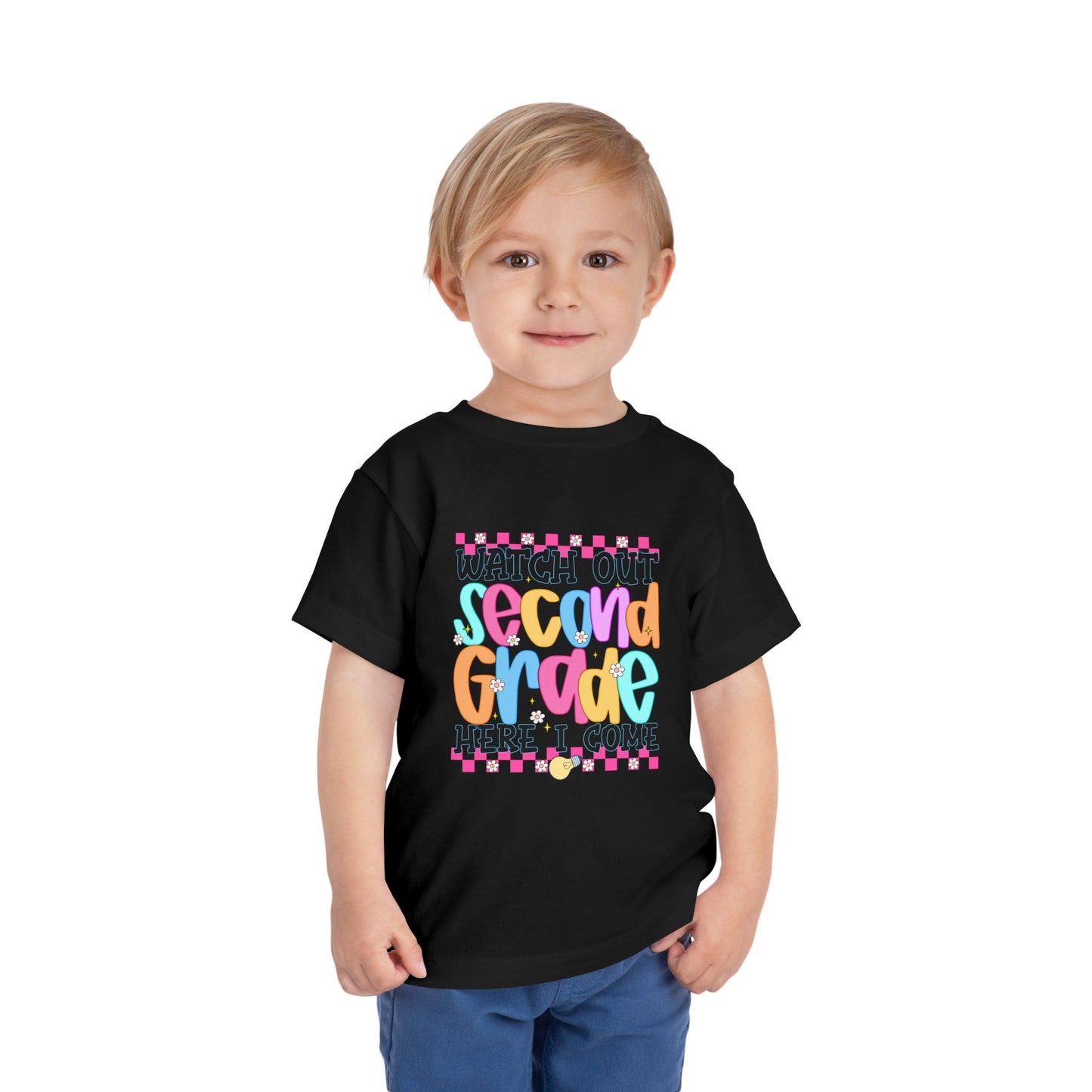 Watch Out Second Grade Shirt - Colorful Back to School Tee for Kids, 2nd Grade Here I Come Shirt, Funny First Day Outfit Idea