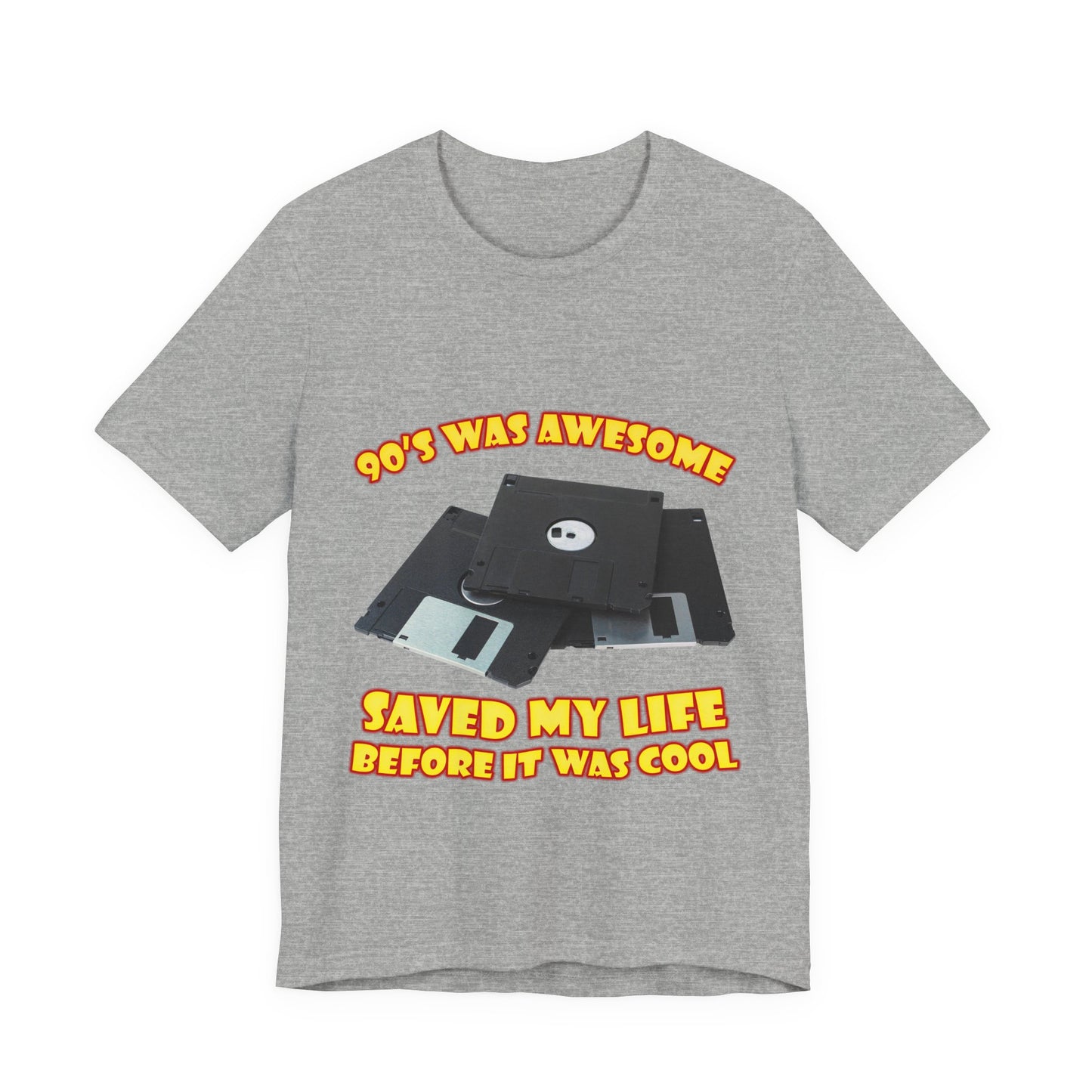 T-Shirt „Rettete mein Leben, bevor es cool war“ – Retro-Diskette
