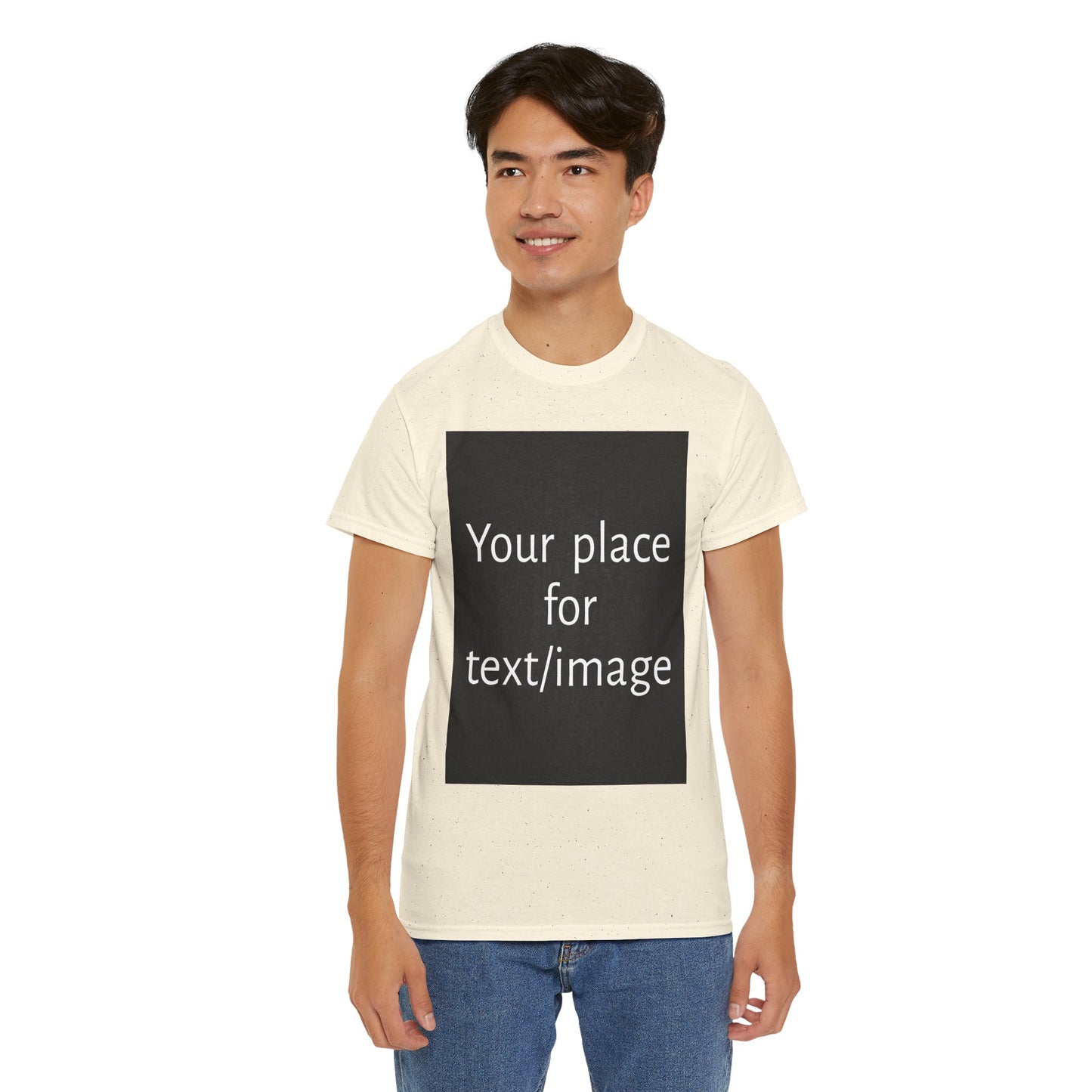 Machen Sie es zu Ihrem – Individuelles T-Shirt mit Vorder- und Rückseite | Personalisiertes T-Shirt für Fotos, Text oder Logos – Ihre Kunst, Ihr T-Shirt