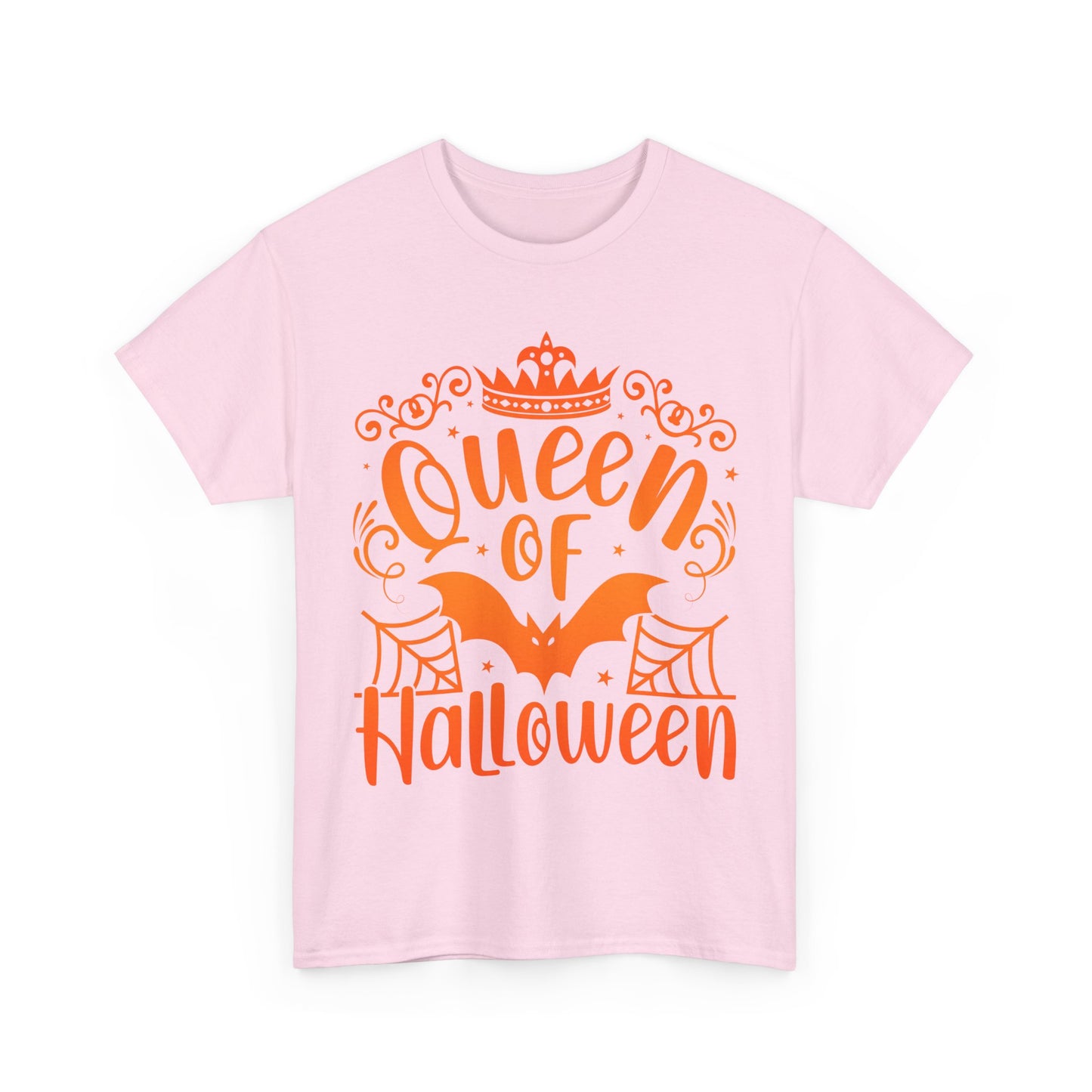 Queen of Halloween T-Shirt - Gothic Spider Web Crown Tee