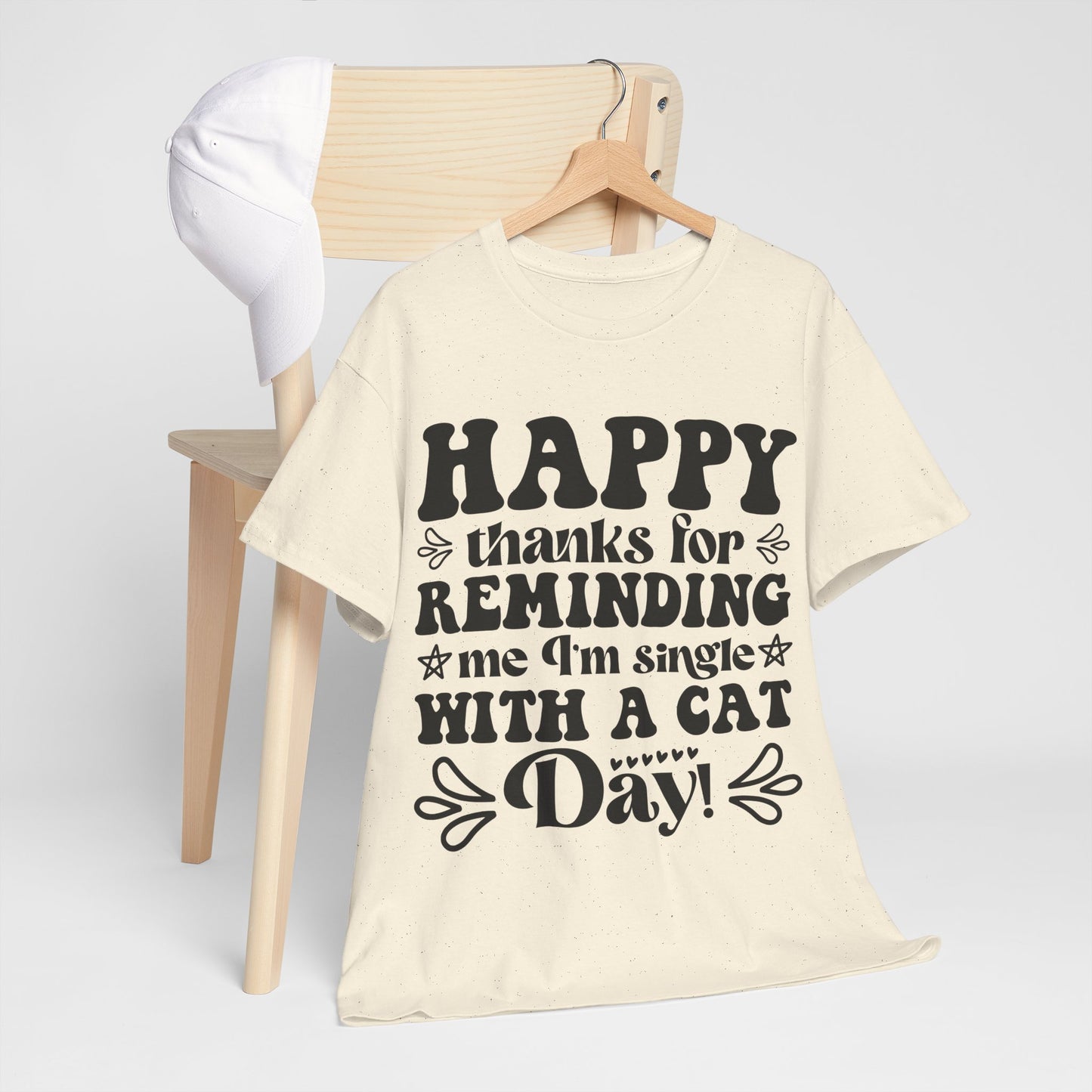 Cattitude Cat T-Shirt - Minimalist Sassy Line Art Tee