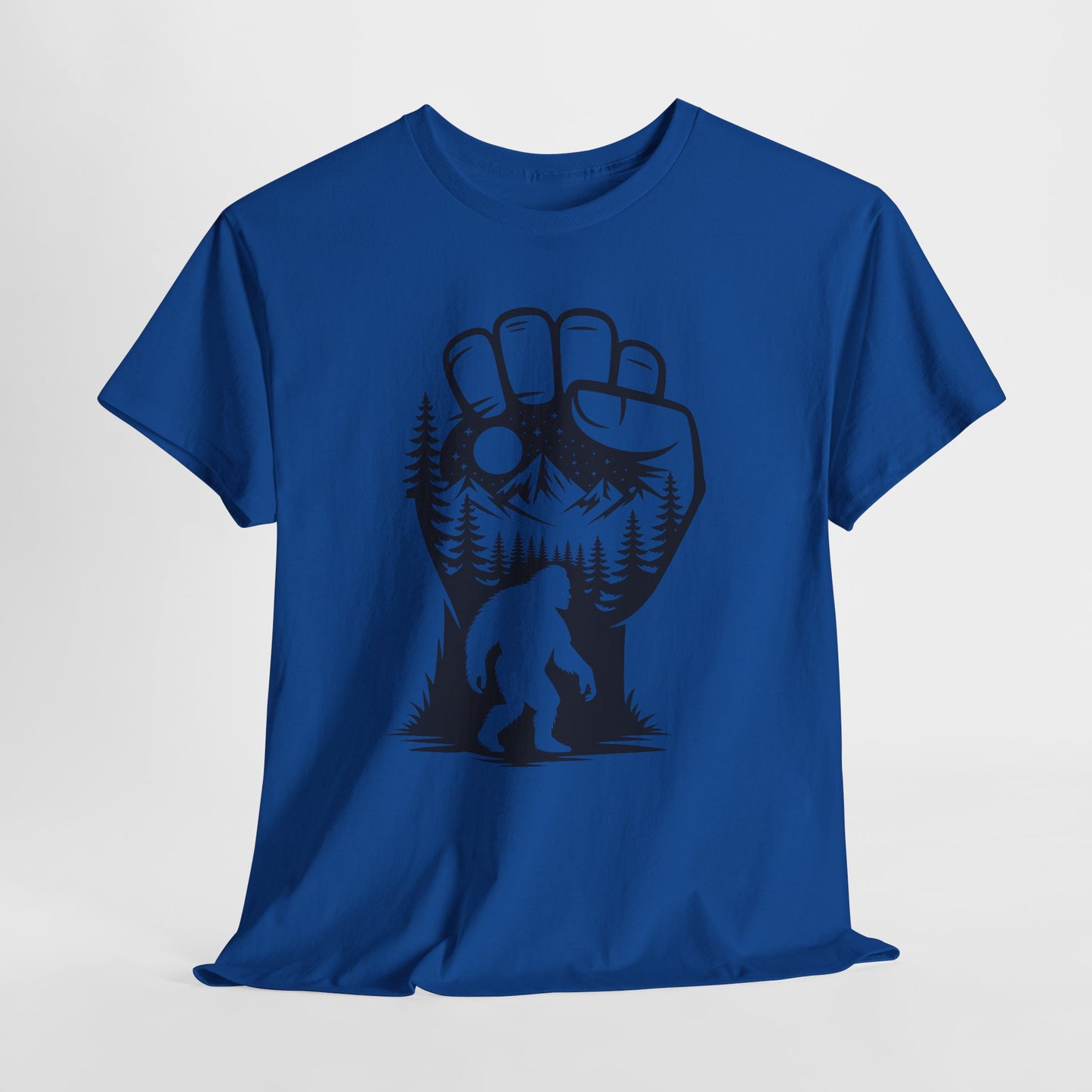 Bigfoot Forest Silhouette T-Shirt - Sasquatch Mountain Tee