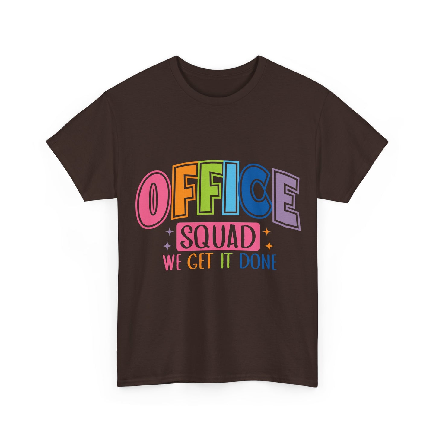 Office Squad Shirt - Colorful Team Admin Tee for Secretaries & School Staff, Funny Office Teamwork Shirt, We Get It Done Gift