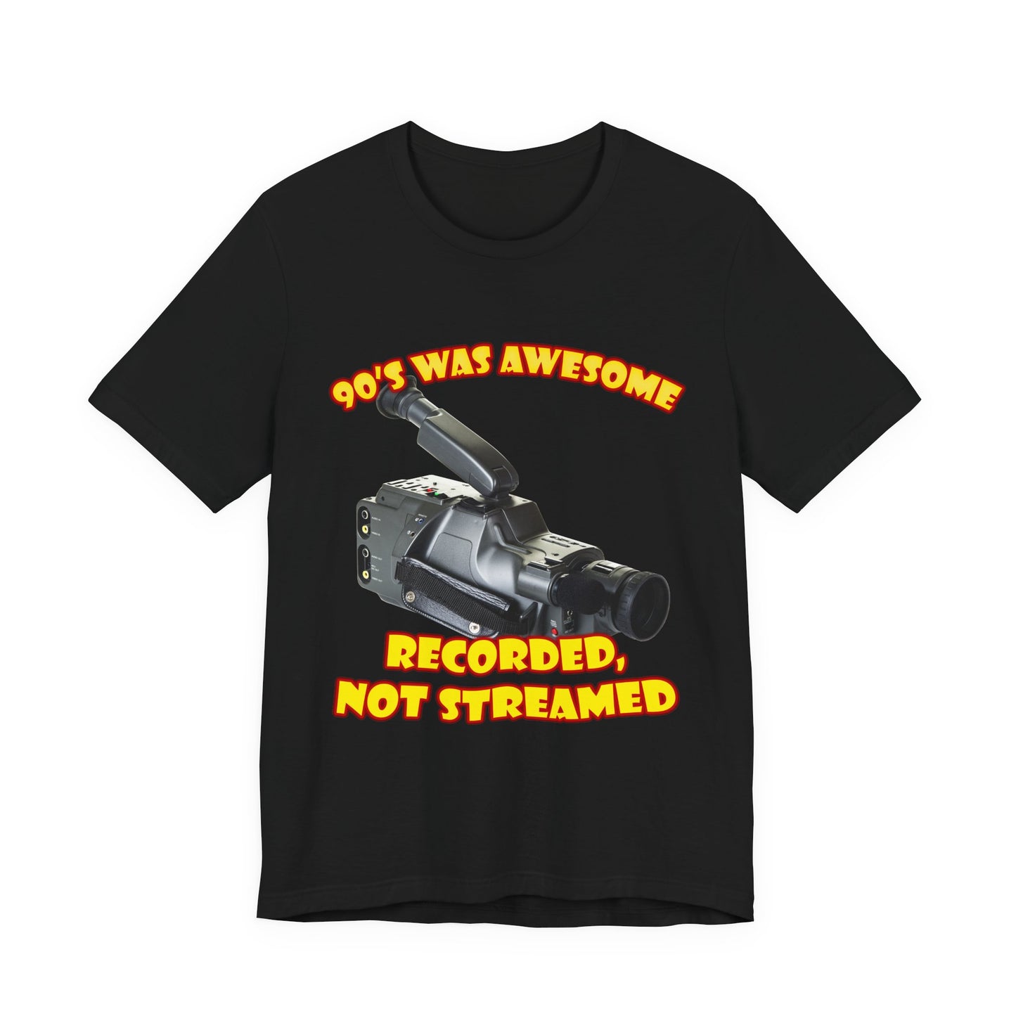 Aufgenommenes, nicht gestreamtes T-Shirt – 90er-Jahre-Camcorder-T-Shirt