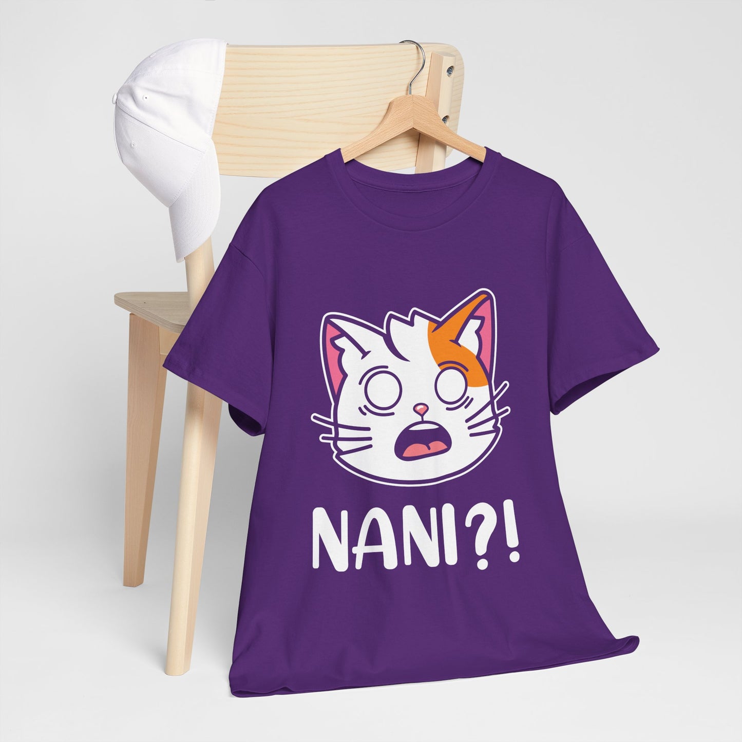Anime Cat NANI?! Shirt - Kawaii Surprise Meme Tee