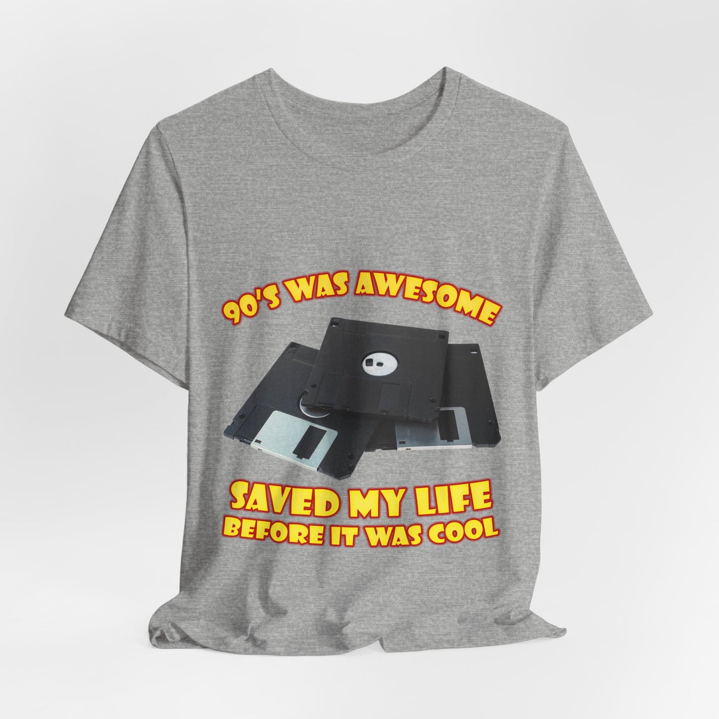 T-Shirt „Rettete mein Leben, bevor es cool war“ – Retro-Diskette