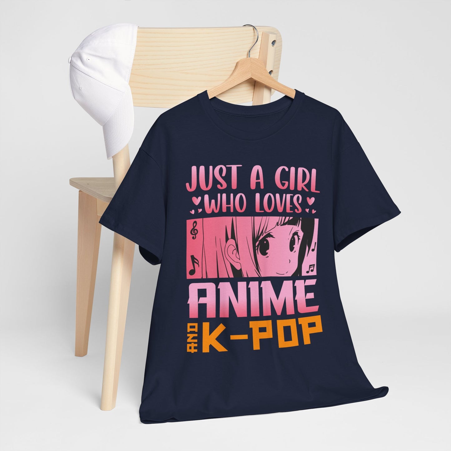 Just a Girl Who Loves Anime and K-Pop Shirt - Kawaii Manga Tee