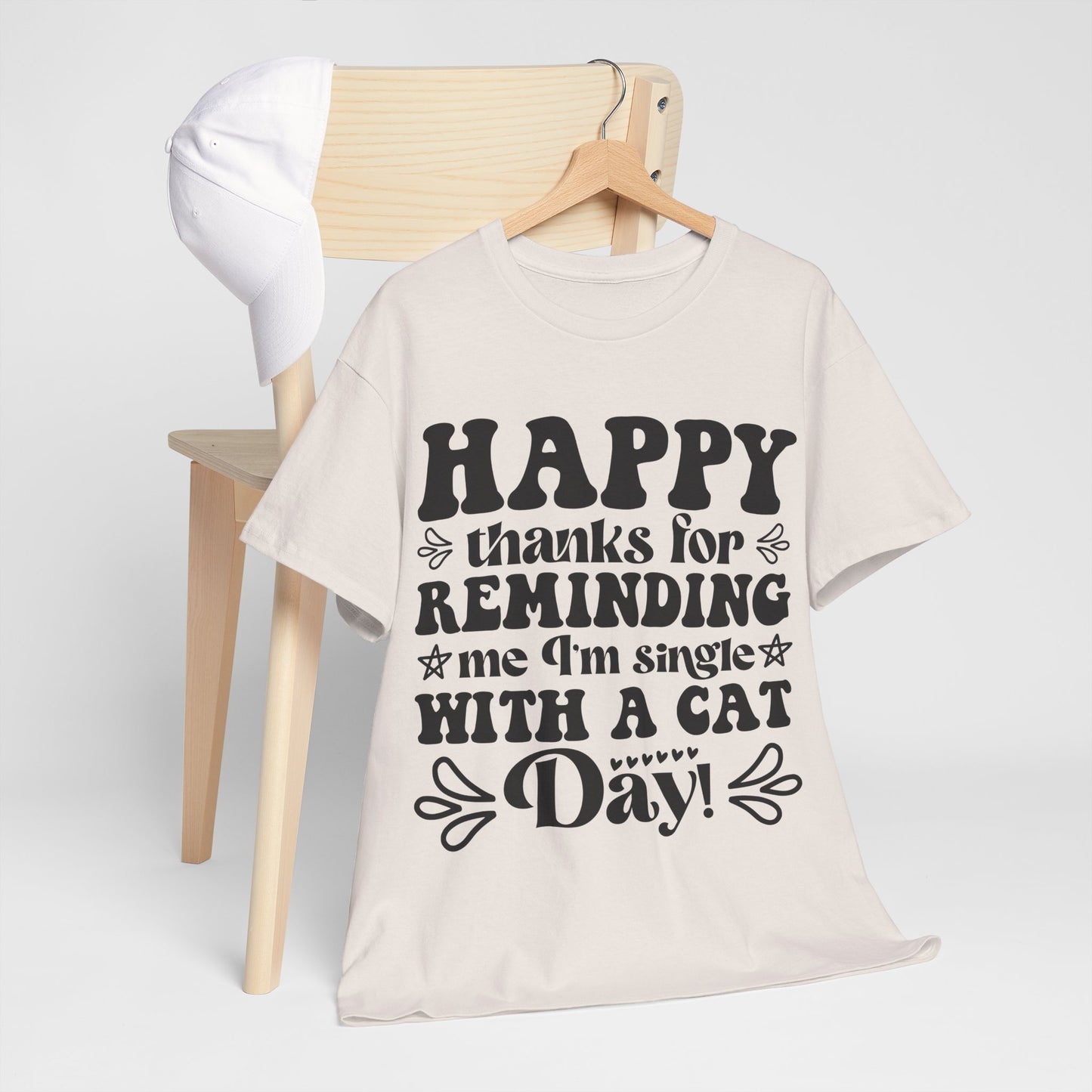 Cattitude Cat T-Shirt - Minimalist Sassy Line Art Tee