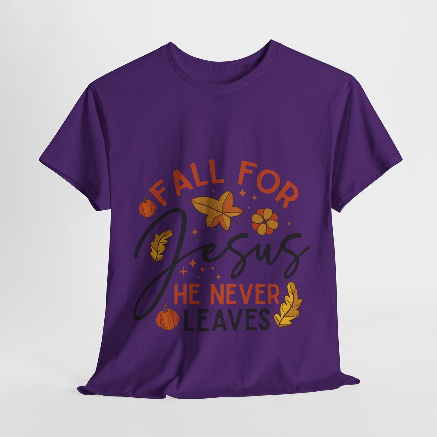 Fall For Jesus T-Shirt - Christian Faith Thanksgiving Autumn Pumpkin Tee