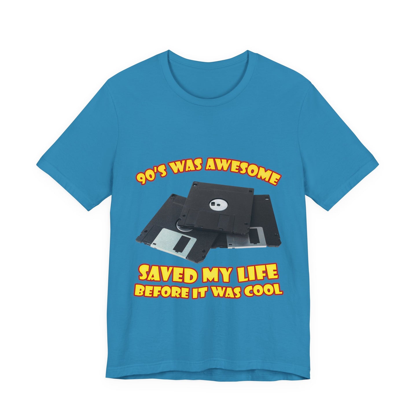 T-Shirt „Rettete mein Leben, bevor es cool war“ – Retro-Diskette