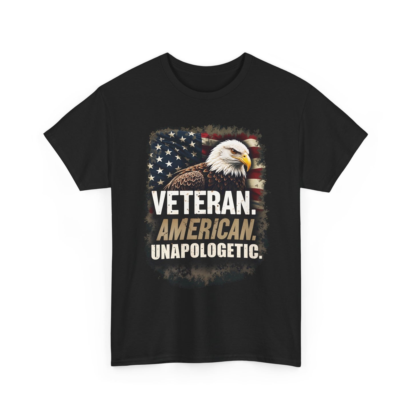 American Bold Veteran T-Shirt - Patriotic Military USA Pride Tee