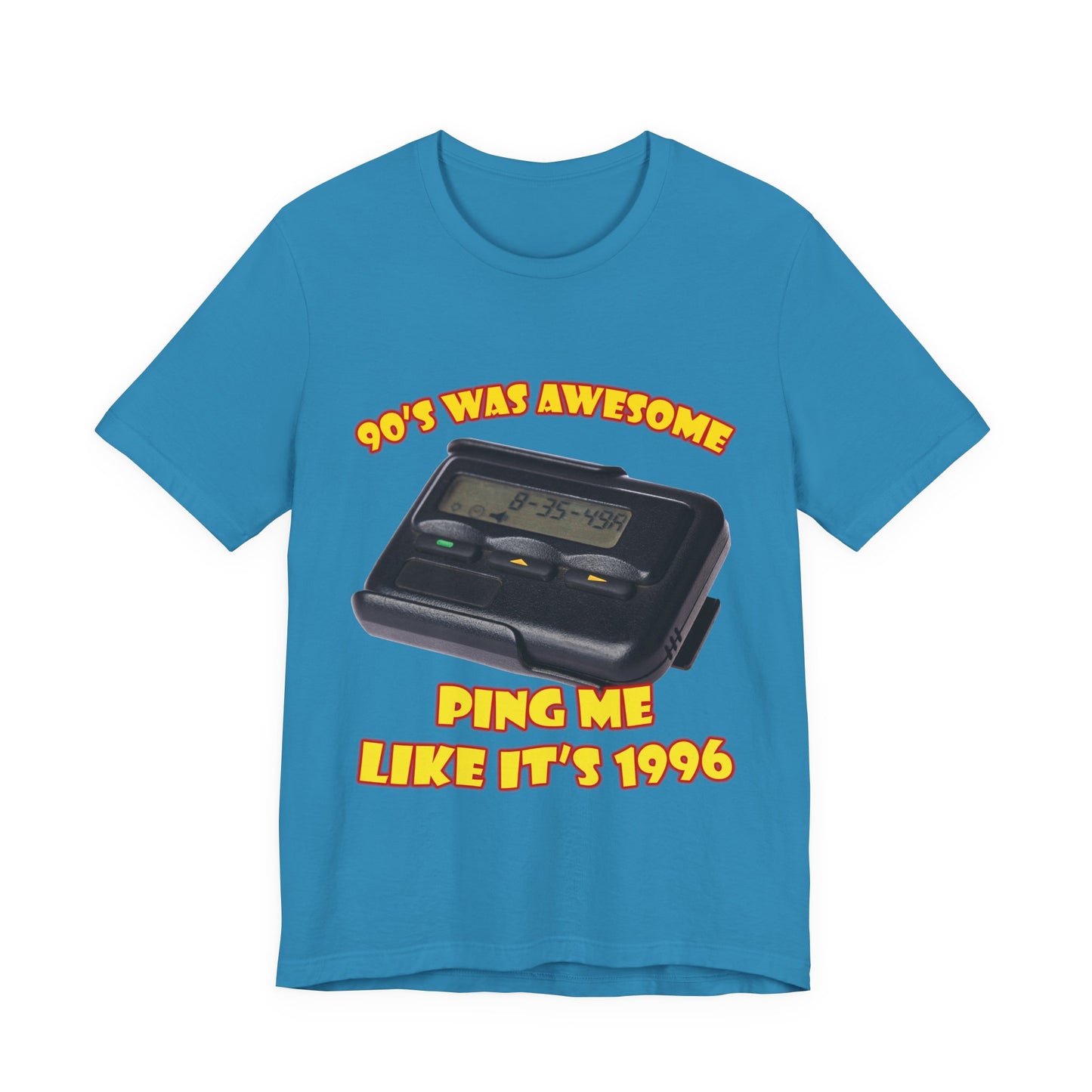 Ping Me Like It's 1996 T-Shirt - Retro Pager Tee
