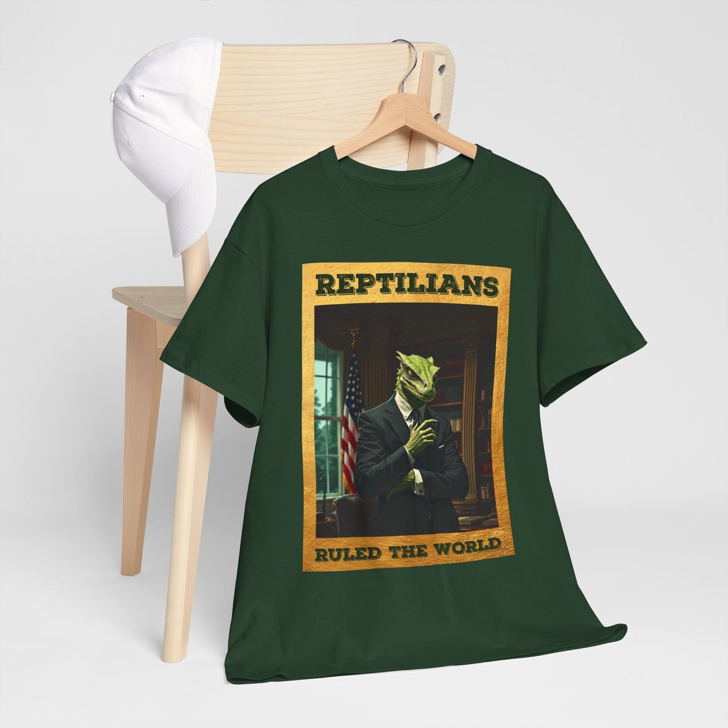 Reptilians Ruled the World Shirt - Reptilian Meme Satire Tee