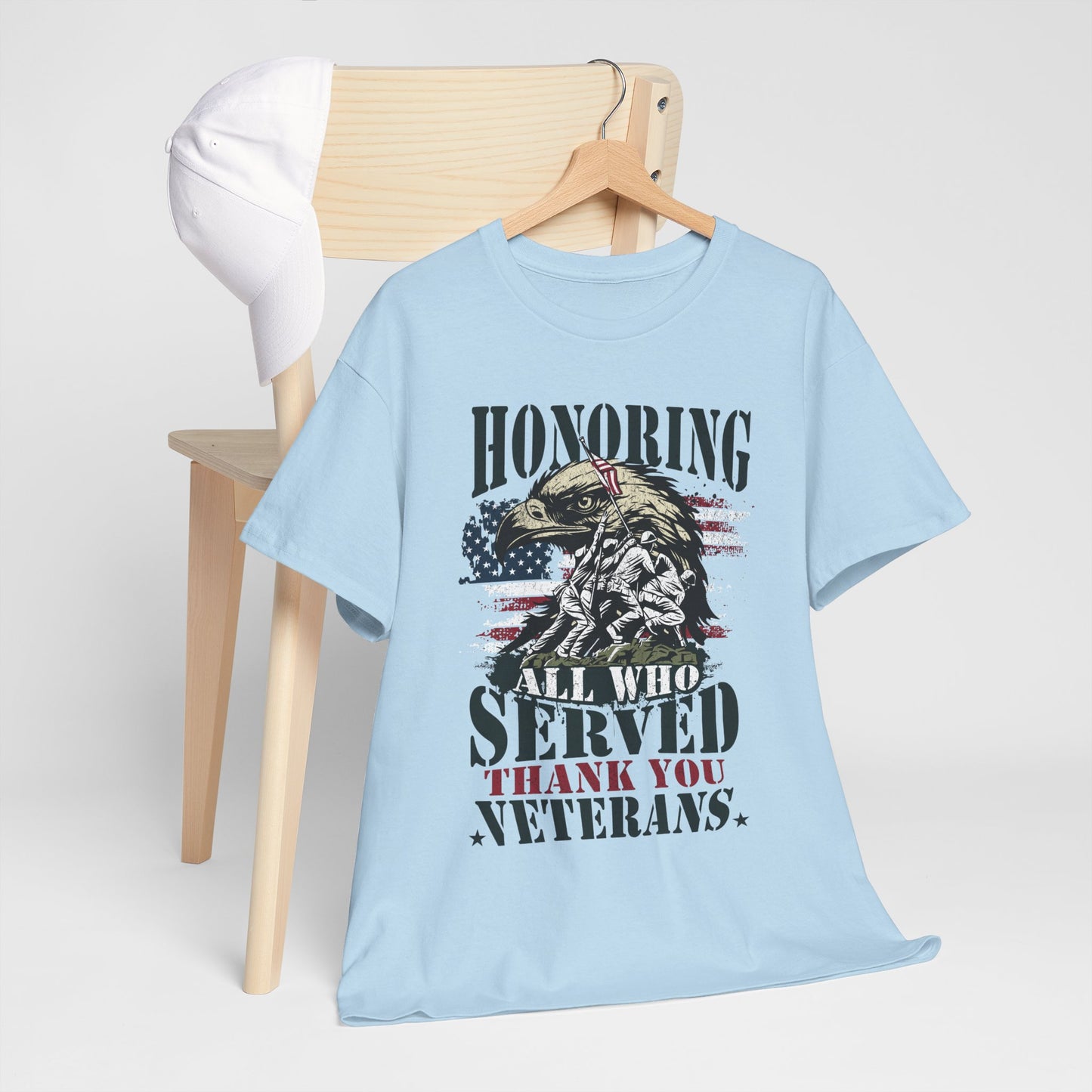 Thank You Veterans T-Shirt - Eagle, Flag & Iwo Jima Tribute Tee