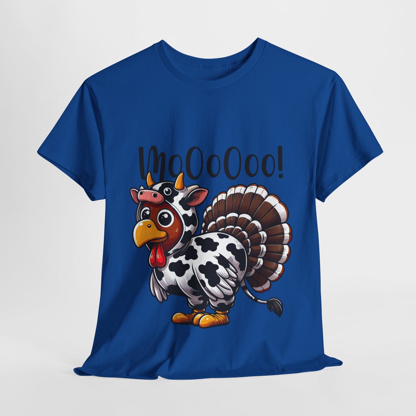Turkey Moo T-Shirt - Funny Thanksgiving Cow Costume Tee