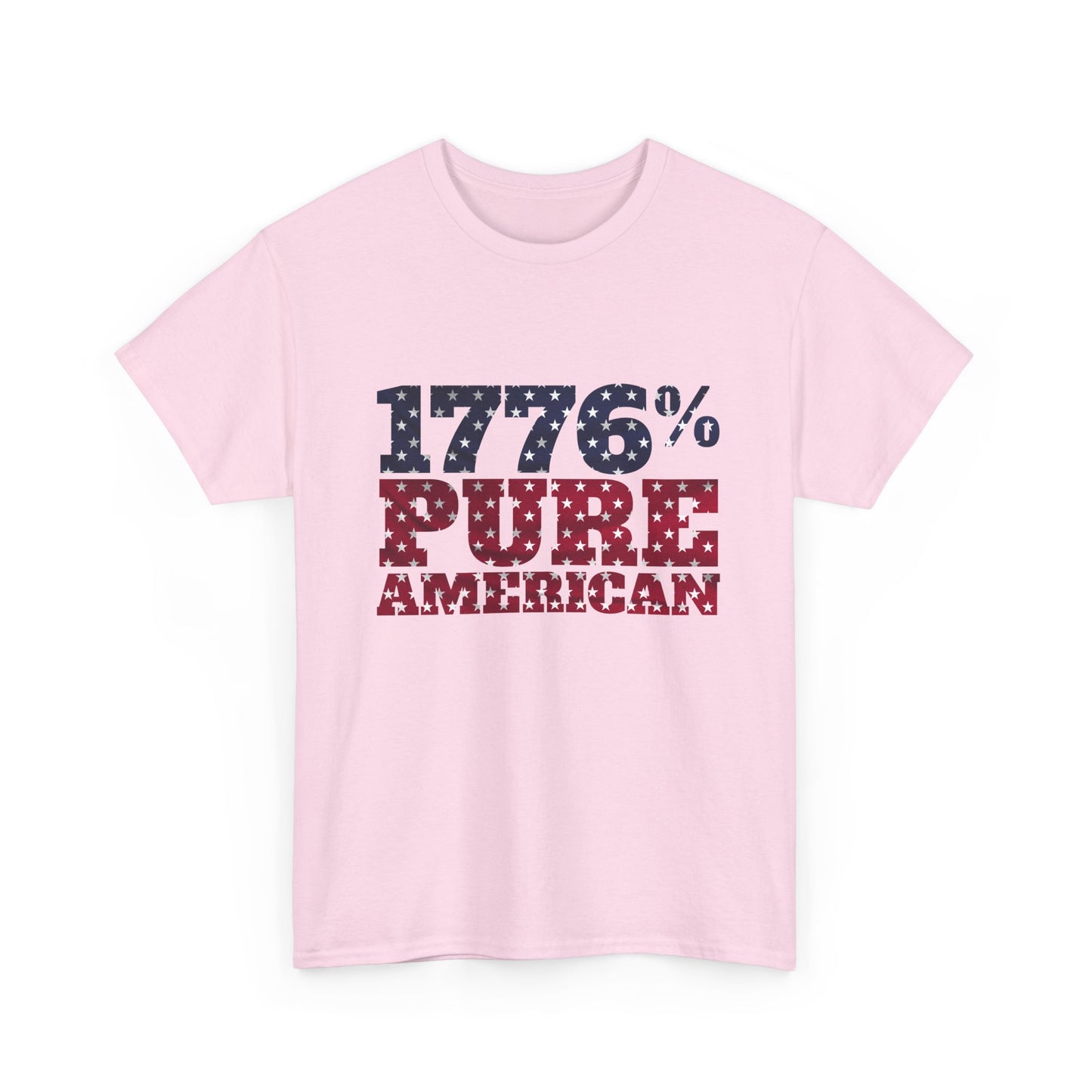 1776 Pure American T-Shirt - Vintage Patriotic USA 4th of July Tee