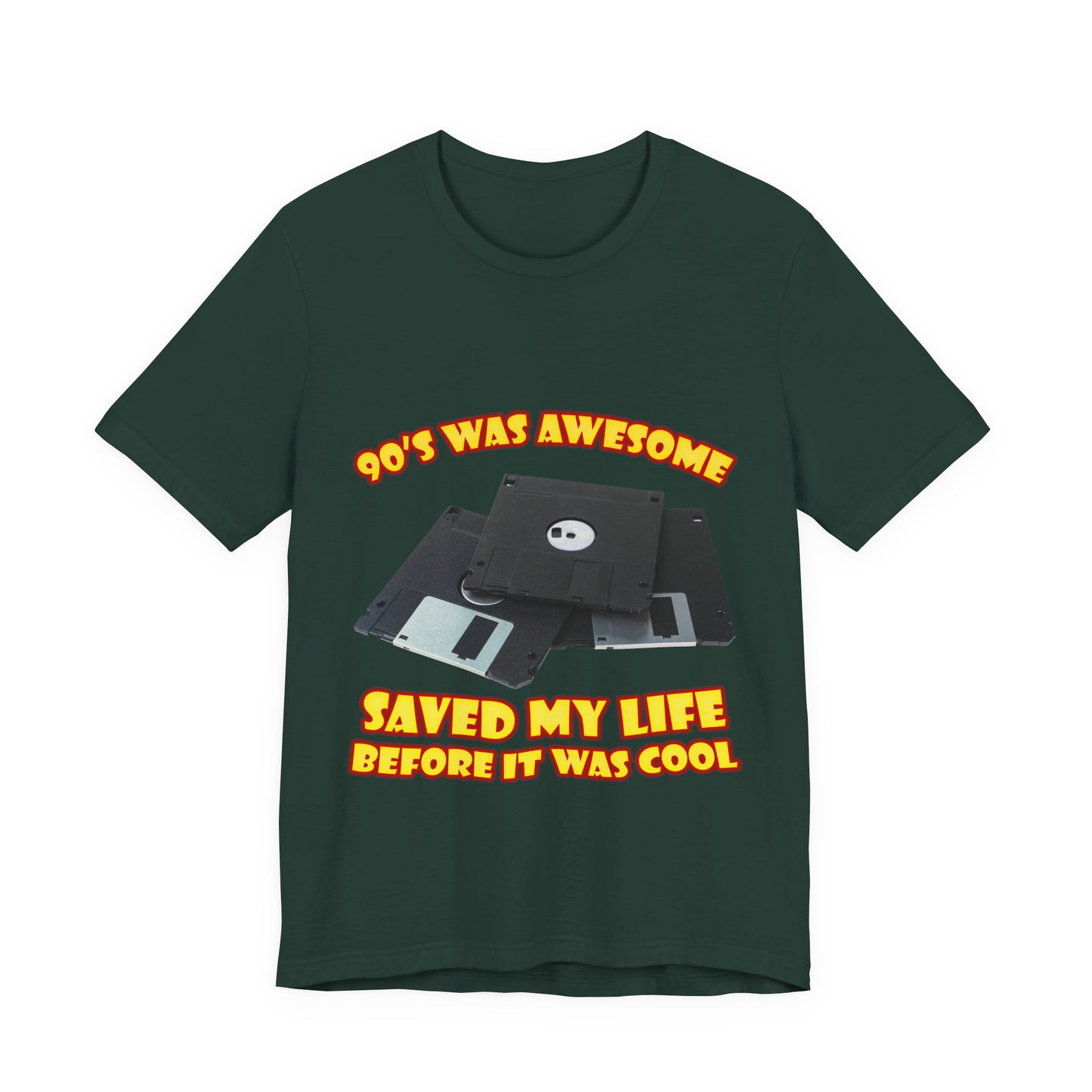 T-Shirt „Rettete mein Leben, bevor es cool war“ – Retro-Diskette
