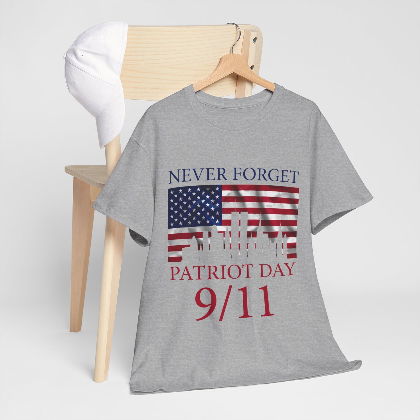 Patriot Day 9/11 T-Shirt - Never Forget American Flag NYC Memorial Tee