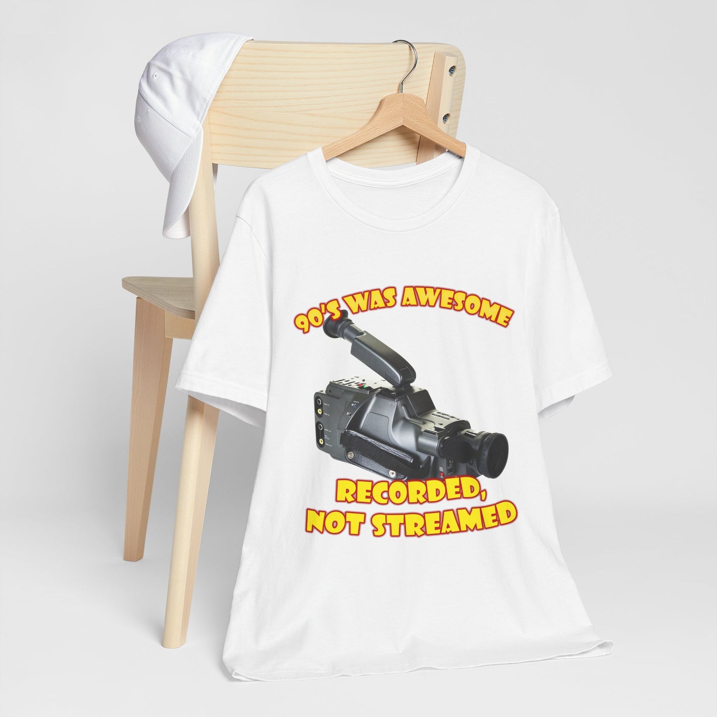 Aufgenommenes, nicht gestreamtes T-Shirt – 90er-Jahre-Camcorder-T-Shirt