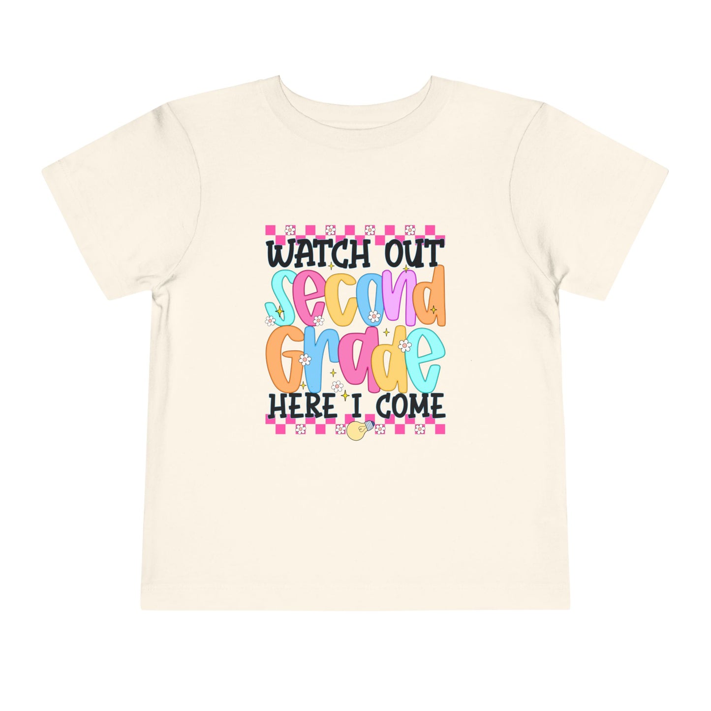Watch Out Second Grade Shirt - Colorful Back to School Tee for Kids, 2nd Grade Here I Come Shirt, Funny First Day Outfit Idea