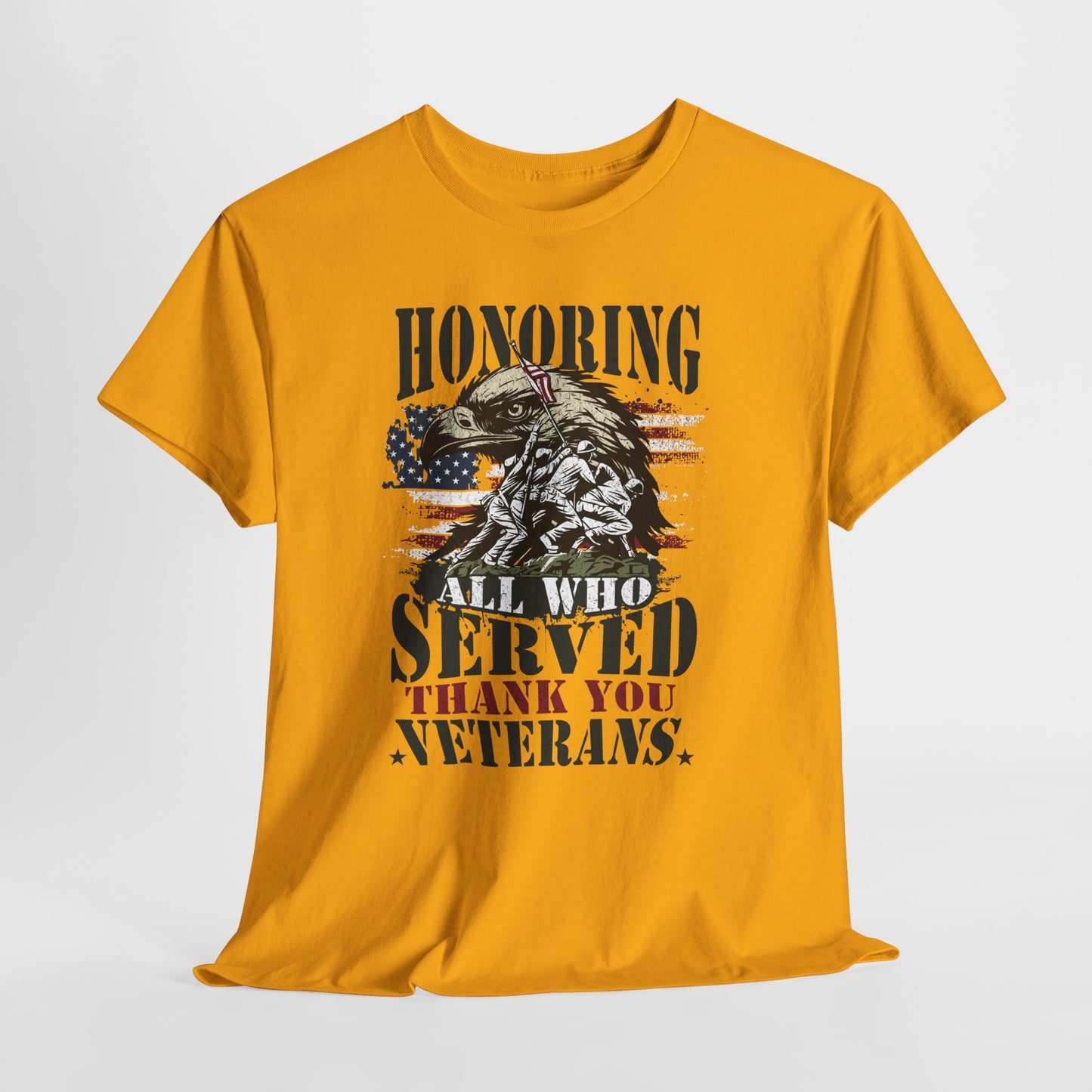 Thank You Veterans T-Shirt - Eagle, Flag & Iwo Jima Tribute Tee