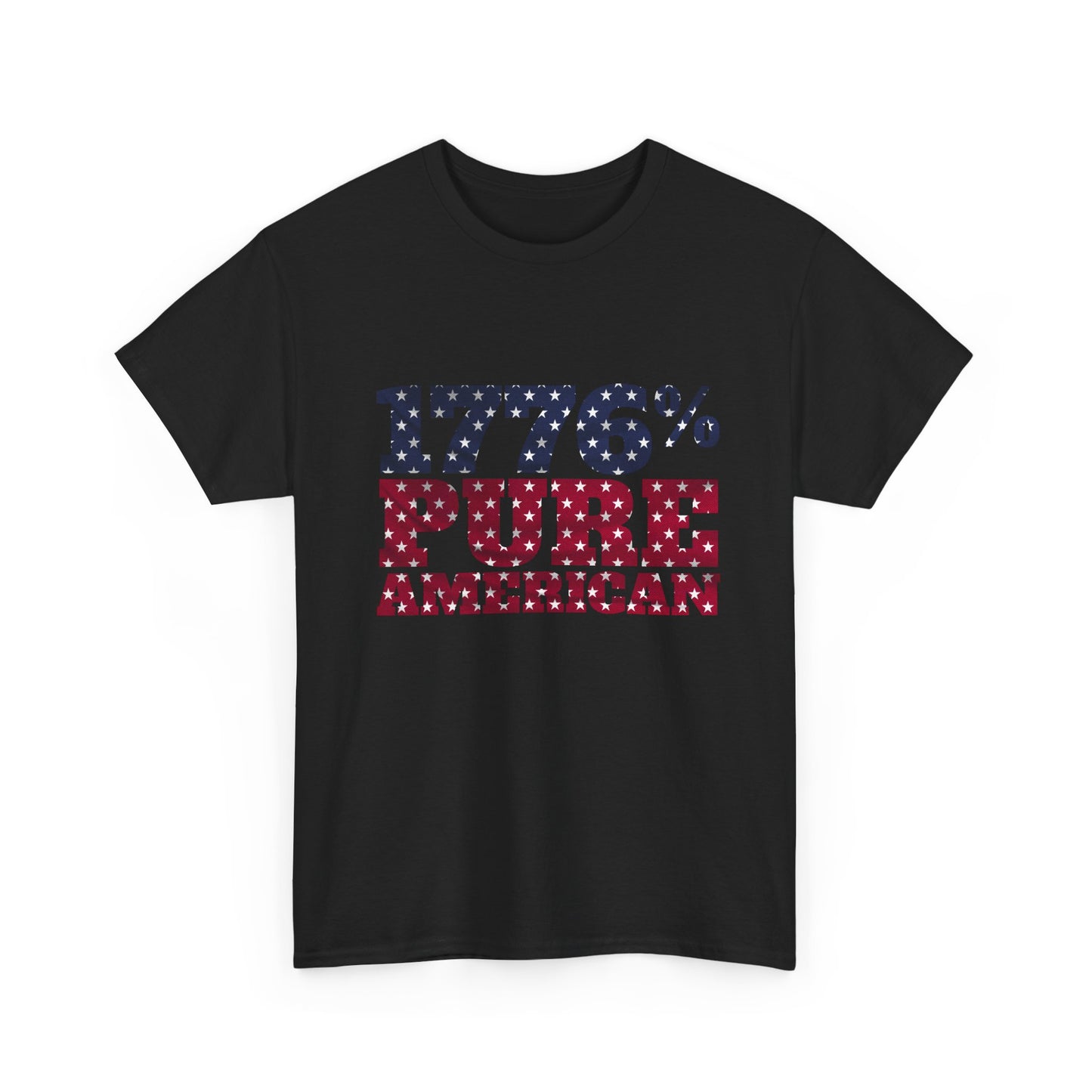 1776 Pure American T-Shirt - Vintage Patriotic USA 4th of July Tee
