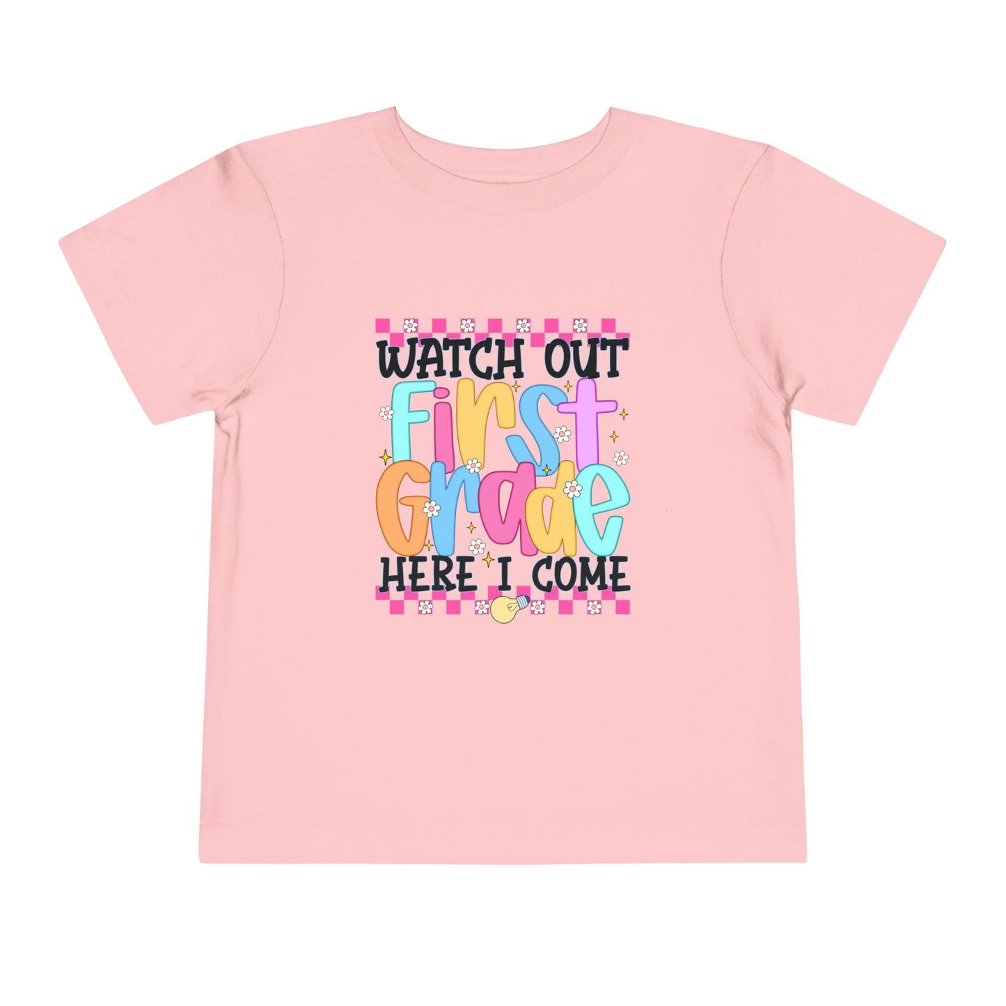 Watch Out First Grade Shirt - Fun Toddler Tee for Back to School, Colorful First Day Outfit for Kids, 1st Grade Here I Come Gift Idea