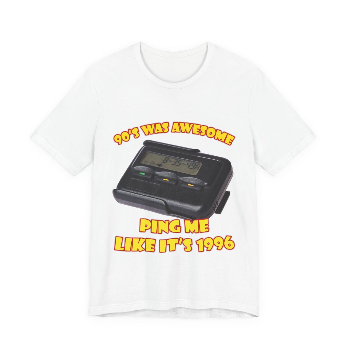 Ping Me Like It's 1996 T-Shirt - Retro Pager Tee