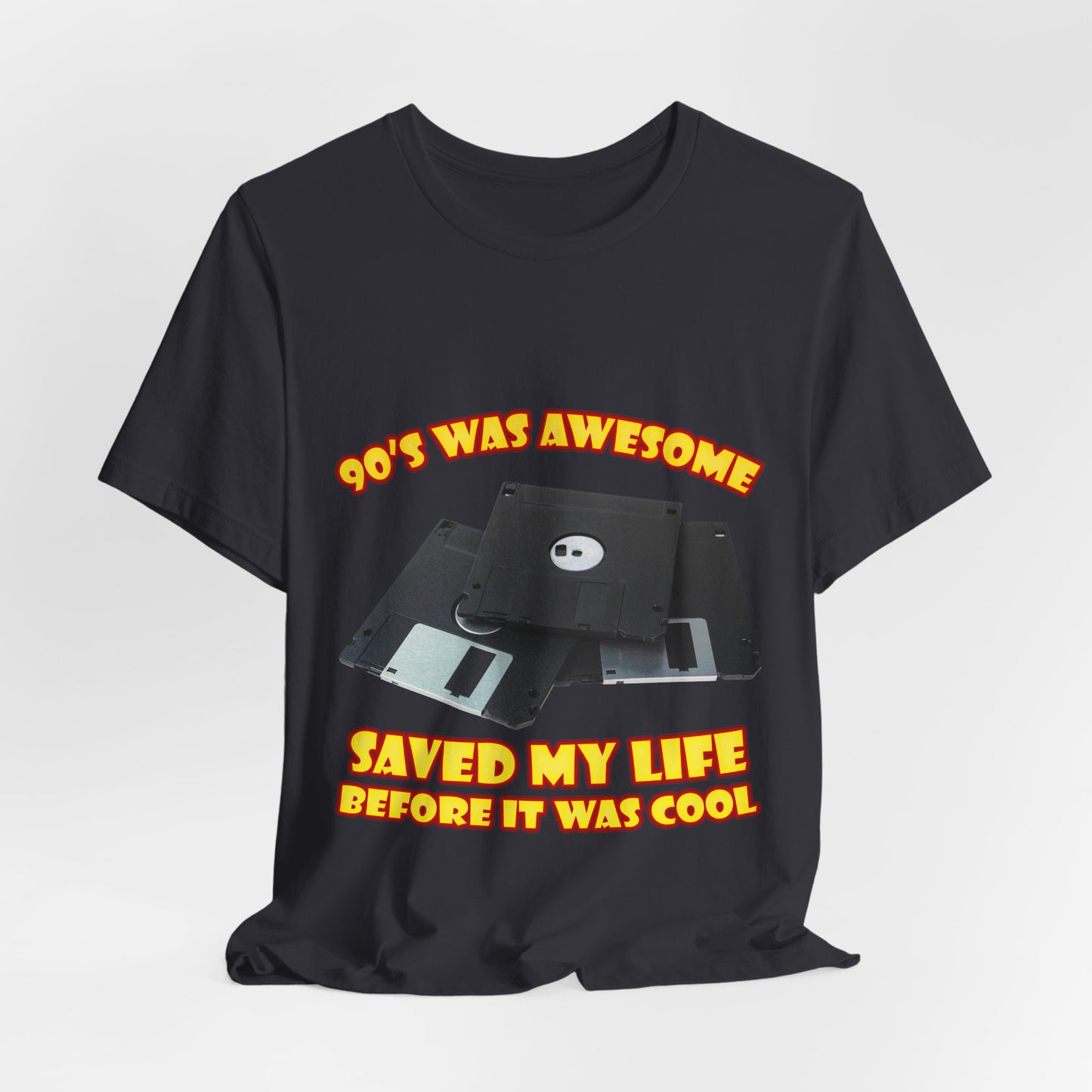 T-Shirt „Rettete mein Leben, bevor es cool war“ – Retro-Diskette