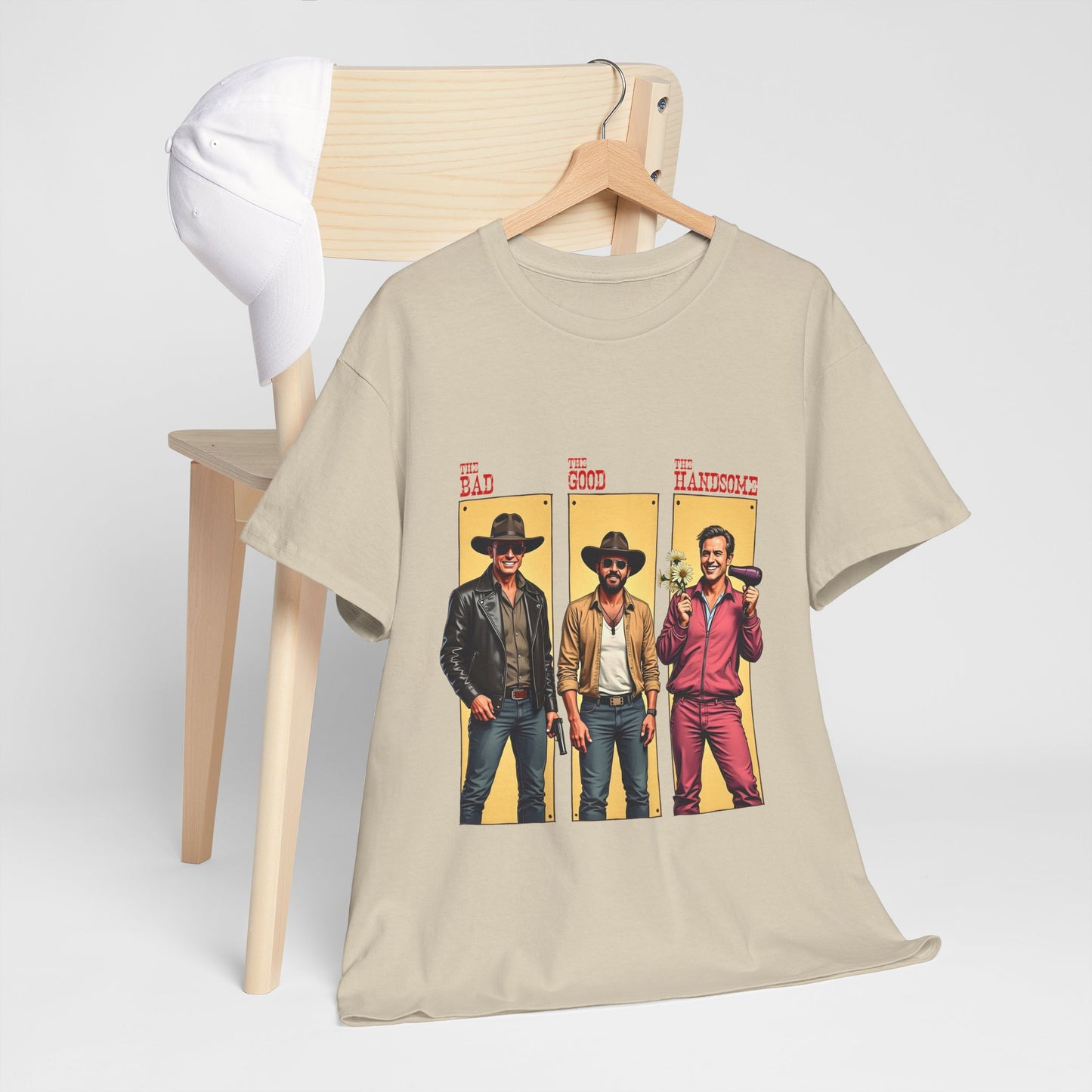 The Bad, The Good, The Handsome - Funny Western Parody T-Shirt