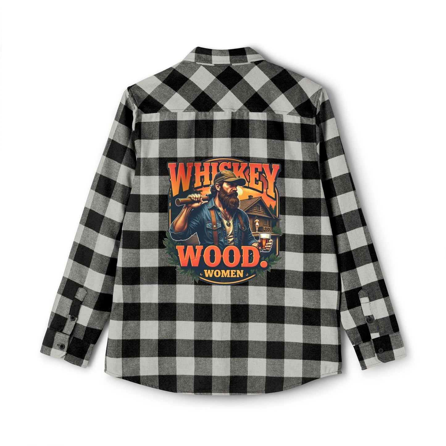 Whiskey. Wood. Women. - Vintage Redneck Country Shirt for Lumberjack Lovers & Whiskey Drinkers