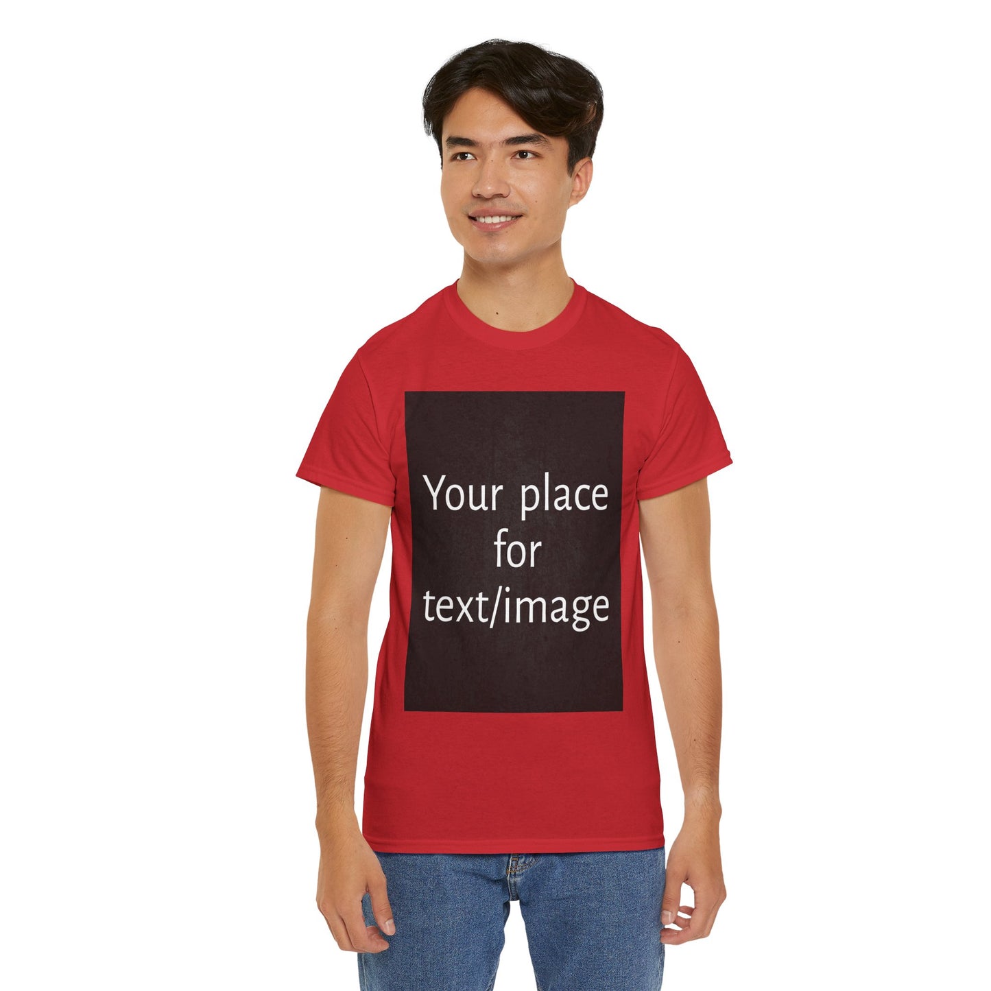 Machen Sie es zu Ihrem – Individuelles T-Shirt mit Vorder- und Rückseite | Personalisiertes T-Shirt für Fotos, Text oder Logos – Ihre Kunst, Ihr T-Shirt