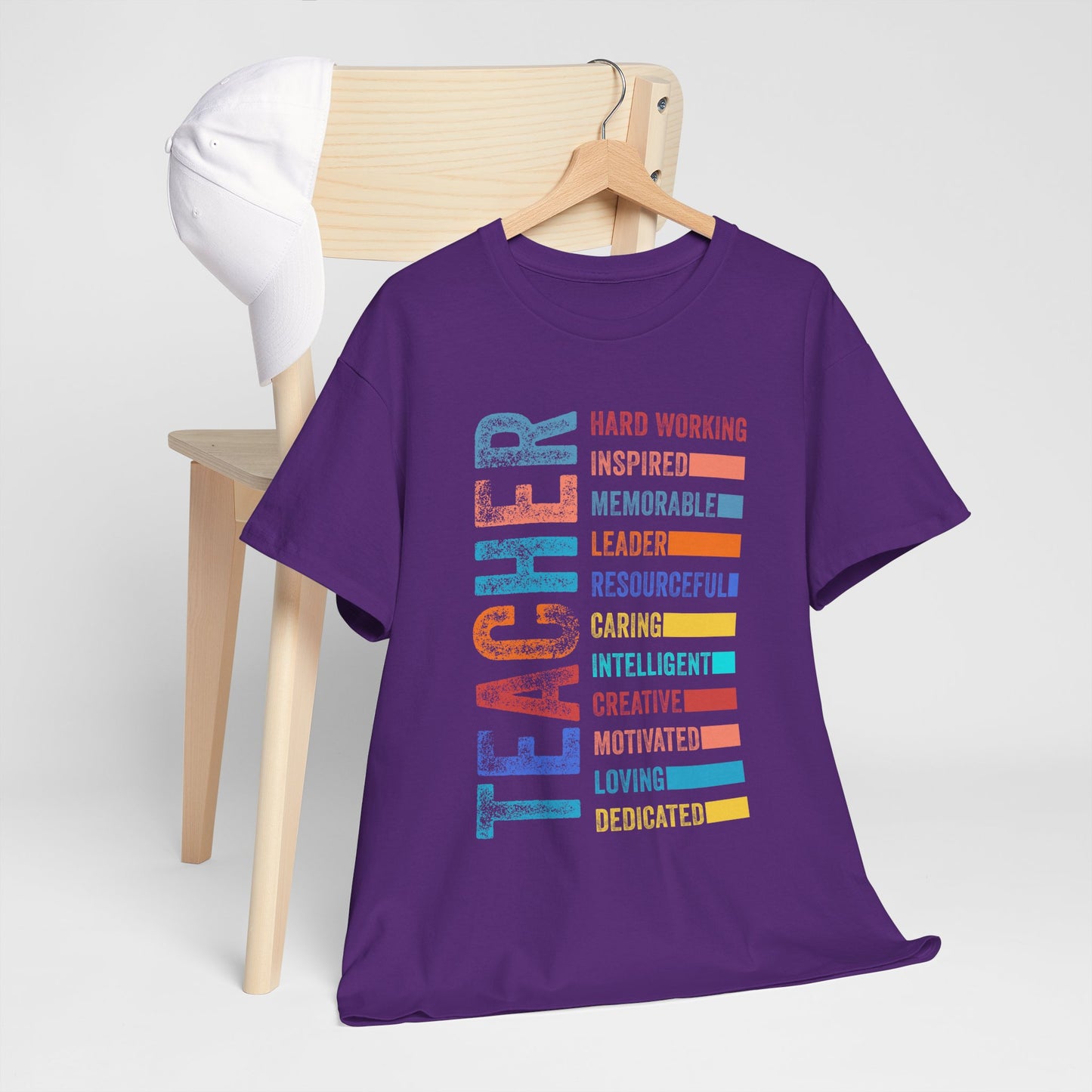 TEACHER Acronym Shirt - Colorful Back to School Gift for Teachers, Appreciation Tee, Educator Staff T-Shirt