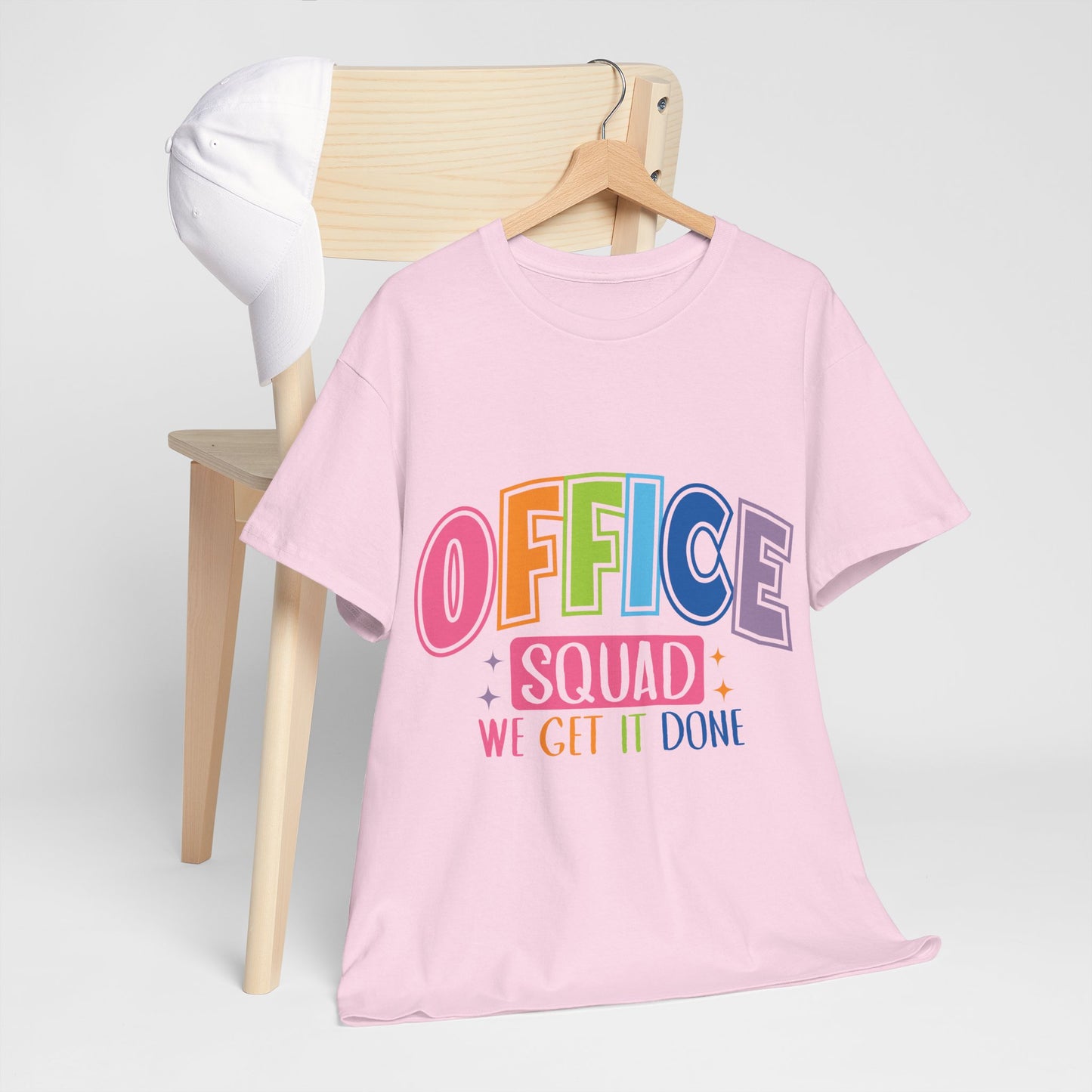 Office Squad Shirt - Colorful Team Admin Tee for Secretaries & School Staff, Funny Office Teamwork Shirt, We Get It Done Gift