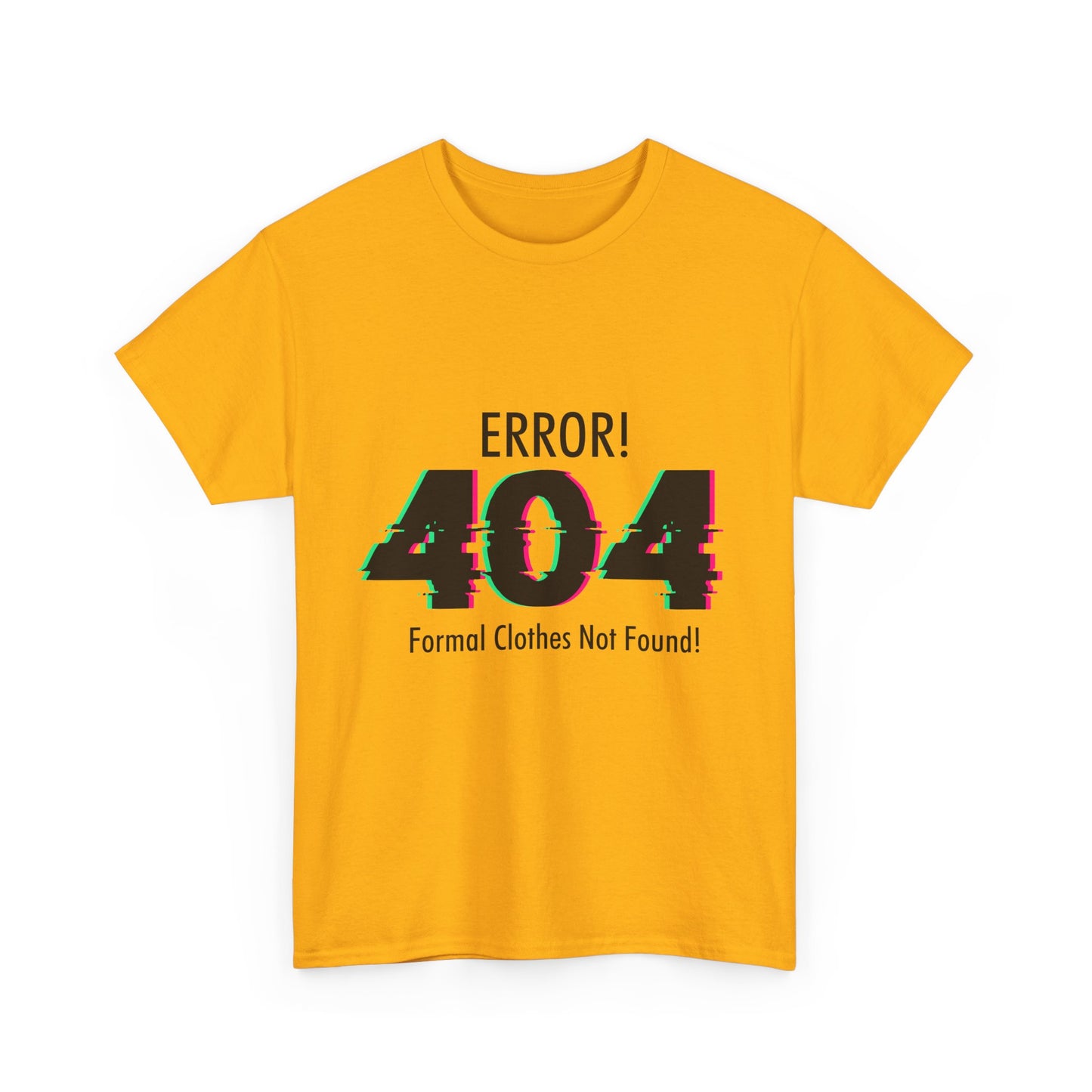 404 Error T-Shirt - Formal Clothes Not Found Glitch