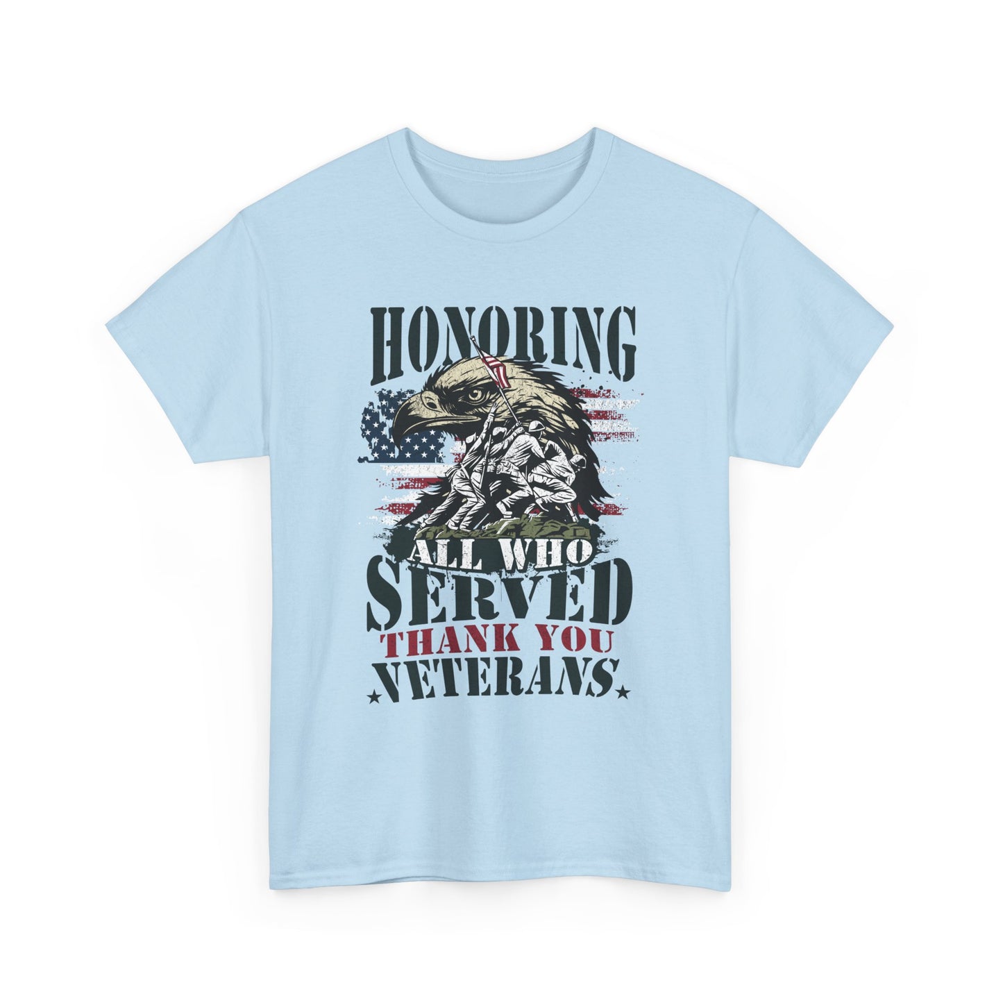 Thank You Veterans T-Shirt - Eagle, Flag & Iwo Jima Tribute Tee