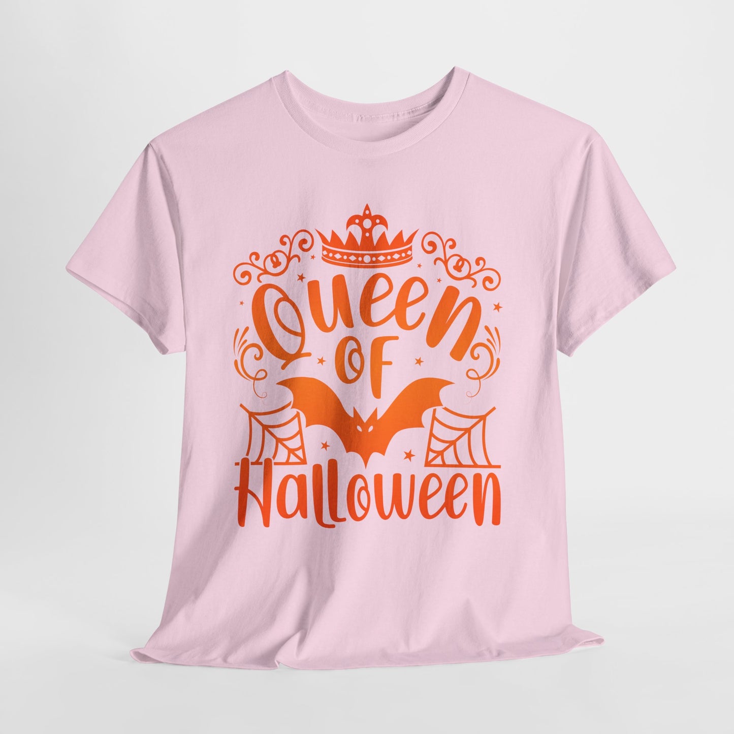 Queen of Halloween T-Shirt - Gothic Spider Web Crown Tee