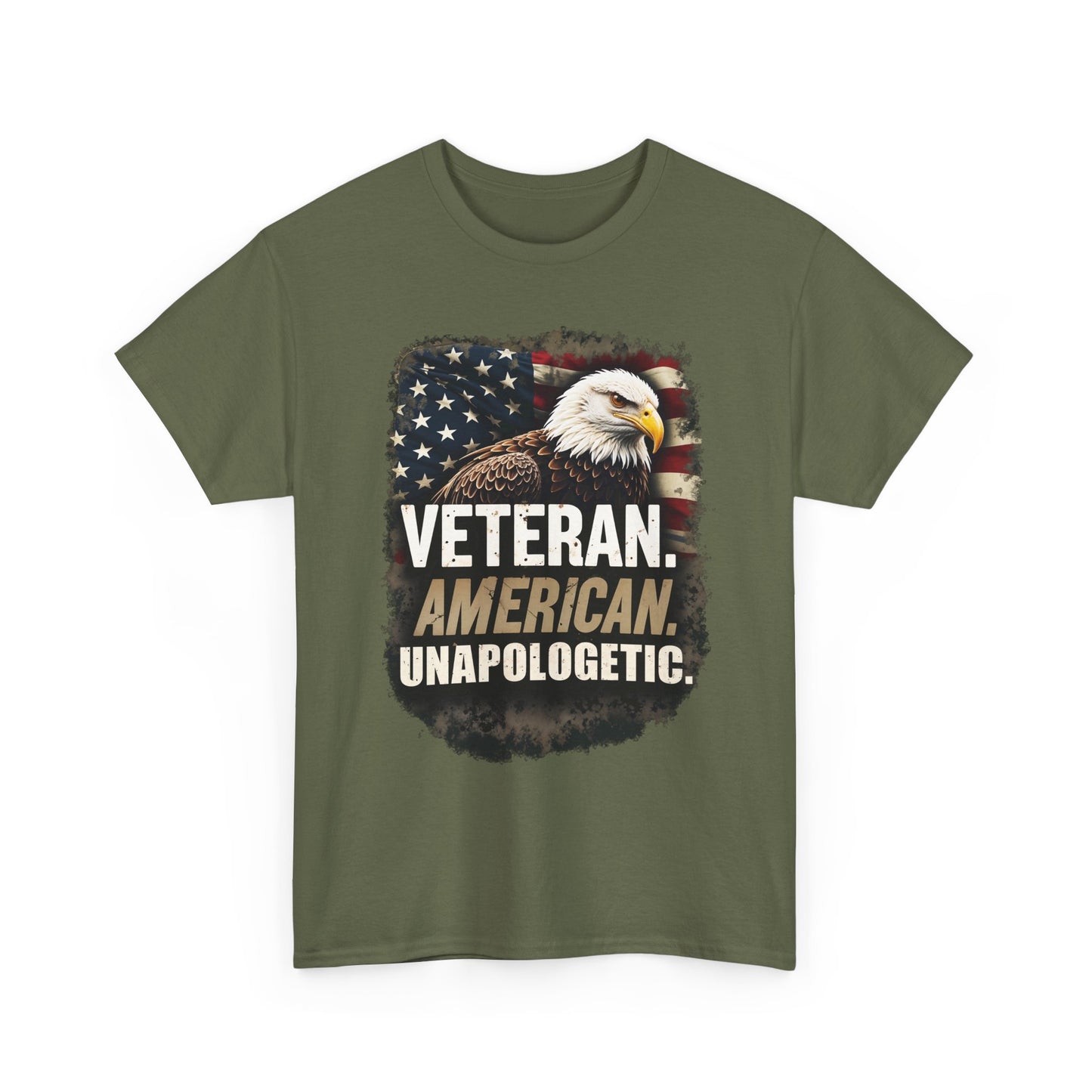 American Bold Veteran T-Shirt - Patriotic Military USA Pride Tee