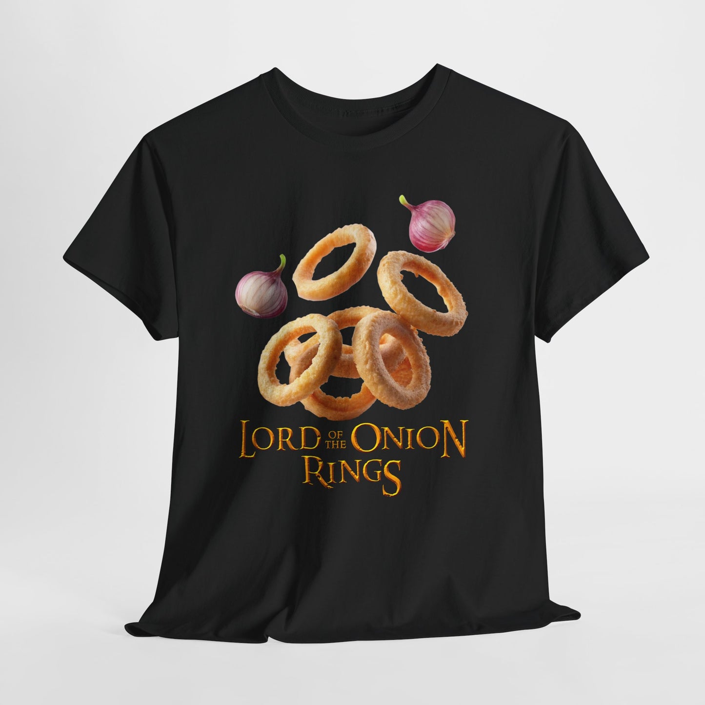 Lord of the Onion Rings - Funny Food & Fantasy Parody T-Shirt