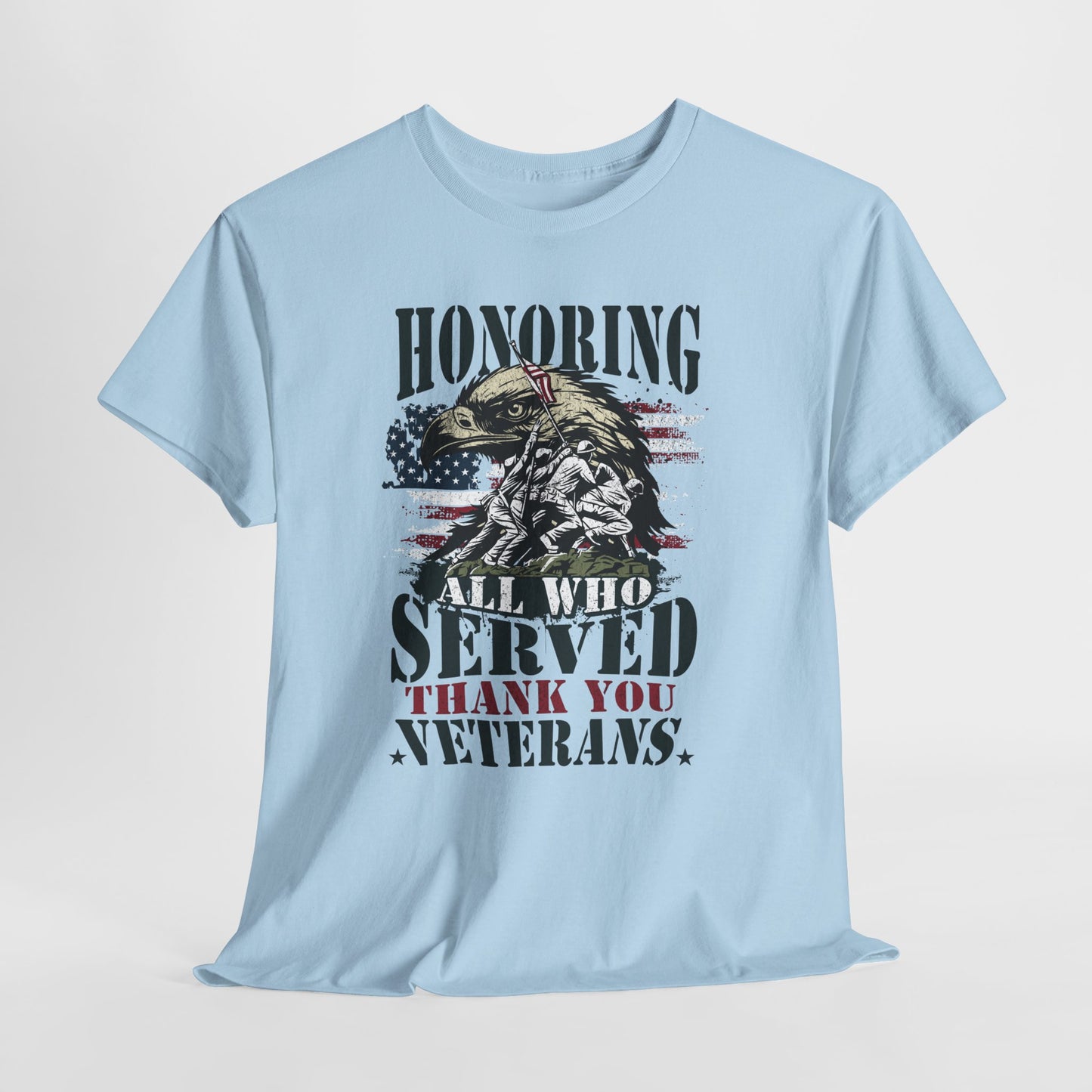 Thank You Veterans T-Shirt - Eagle, Flag & Iwo Jima Tribute Tee