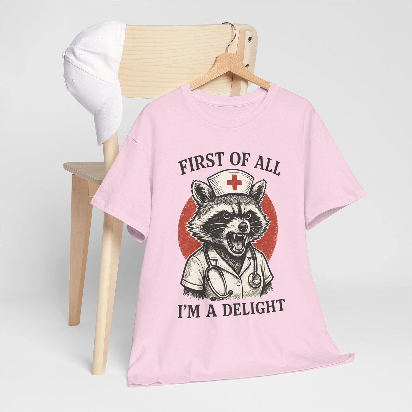 Nurse Raccoon I’m a Delight Shirt - Funny Night Shift Tee
