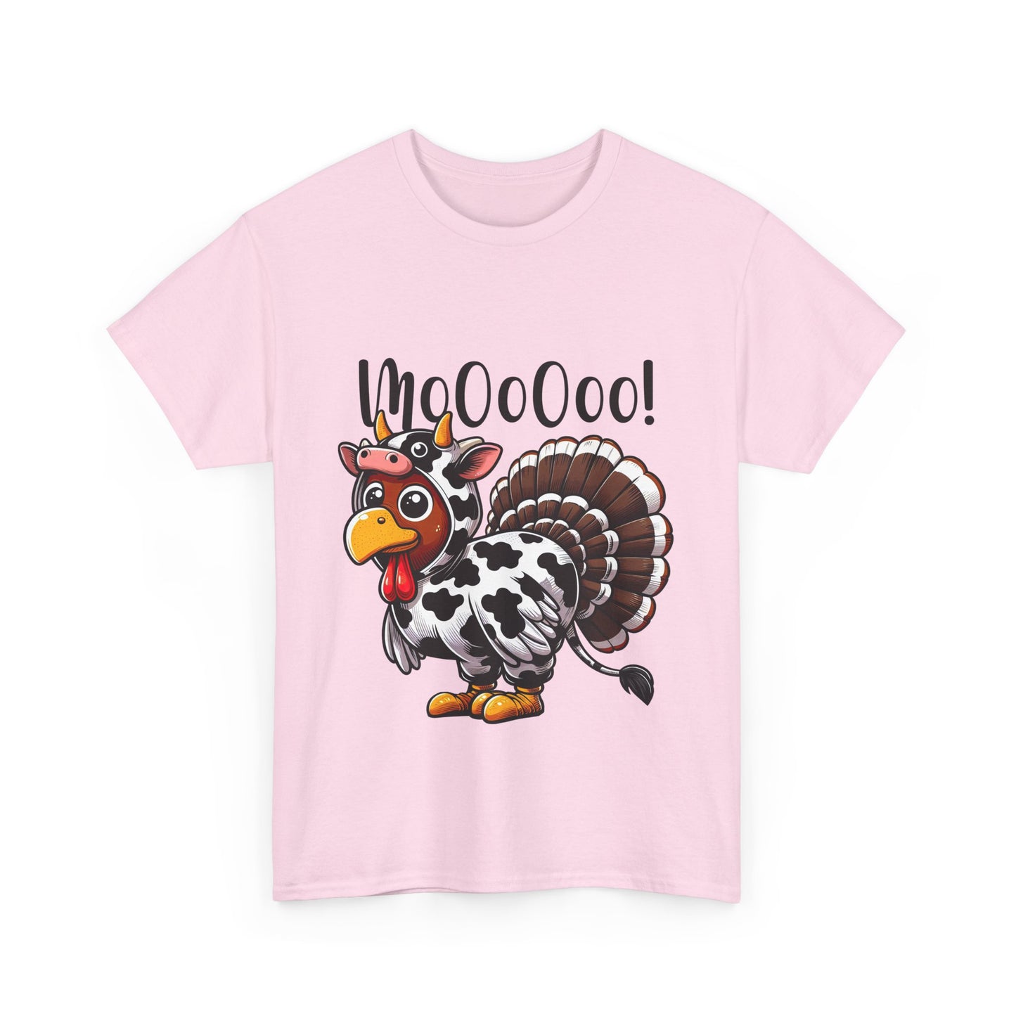 Turkey Moo T-Shirt - Funny Thanksgiving Cow Costume Tee