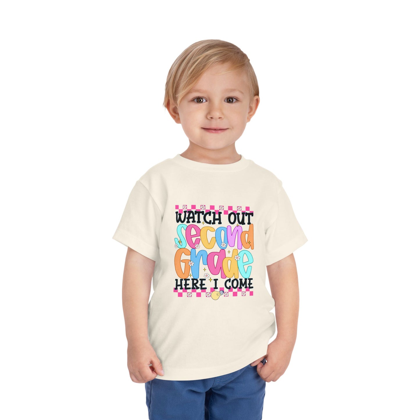 Watch Out Second Grade Shirt - Colorful Back to School Tee for Kids, 2nd Grade Here I Come Shirt, Funny First Day Outfit Idea