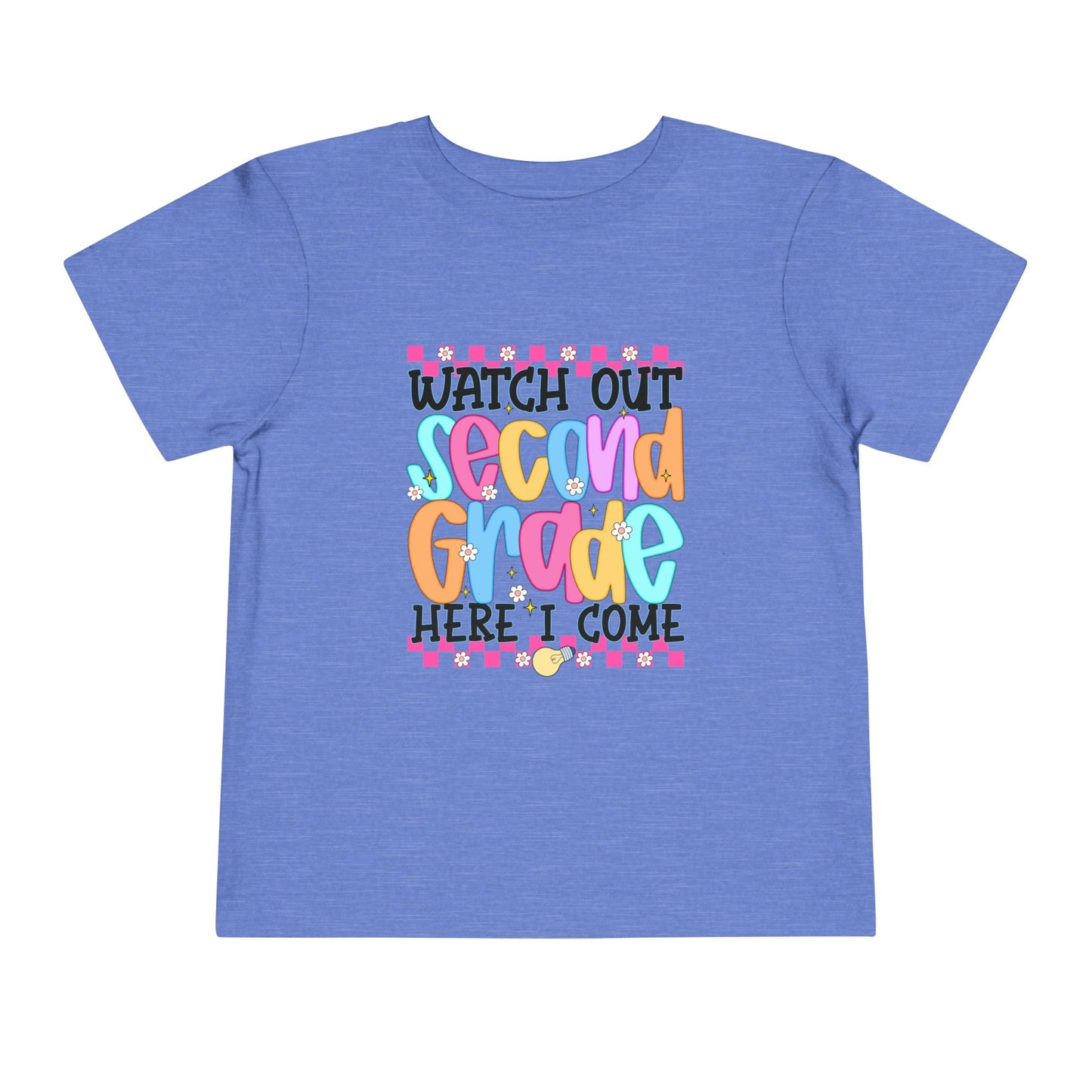 Watch Out Second Grade Shirt - Colorful Back to School Tee for Kids, 2nd Grade Here I Come Shirt, Funny First Day Outfit Idea