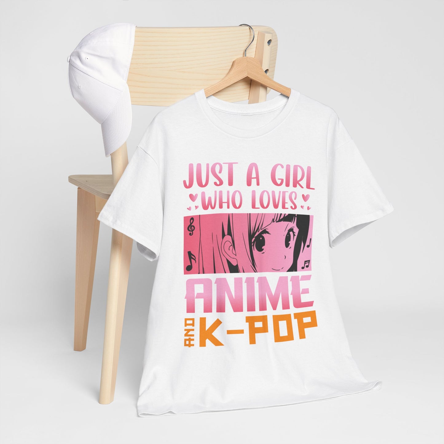 Just a Girl Who Loves Anime and K-Pop Shirt - Kawaii Manga Tee