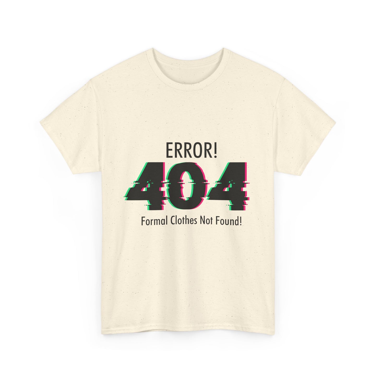 404 Error T-Shirt - Formal Clothes Not Found Glitch