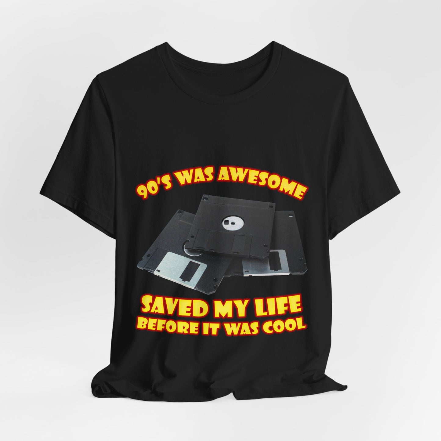 T-Shirt „Rettete mein Leben, bevor es cool war“ – Retro-Diskette