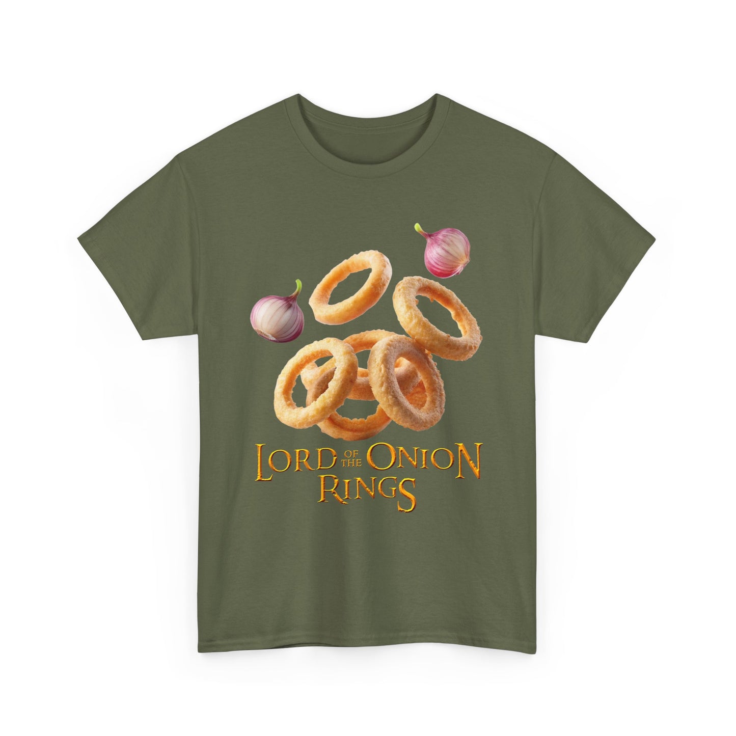 Lord of the Onion Rings - Funny Food & Fantasy Parody T-Shirt