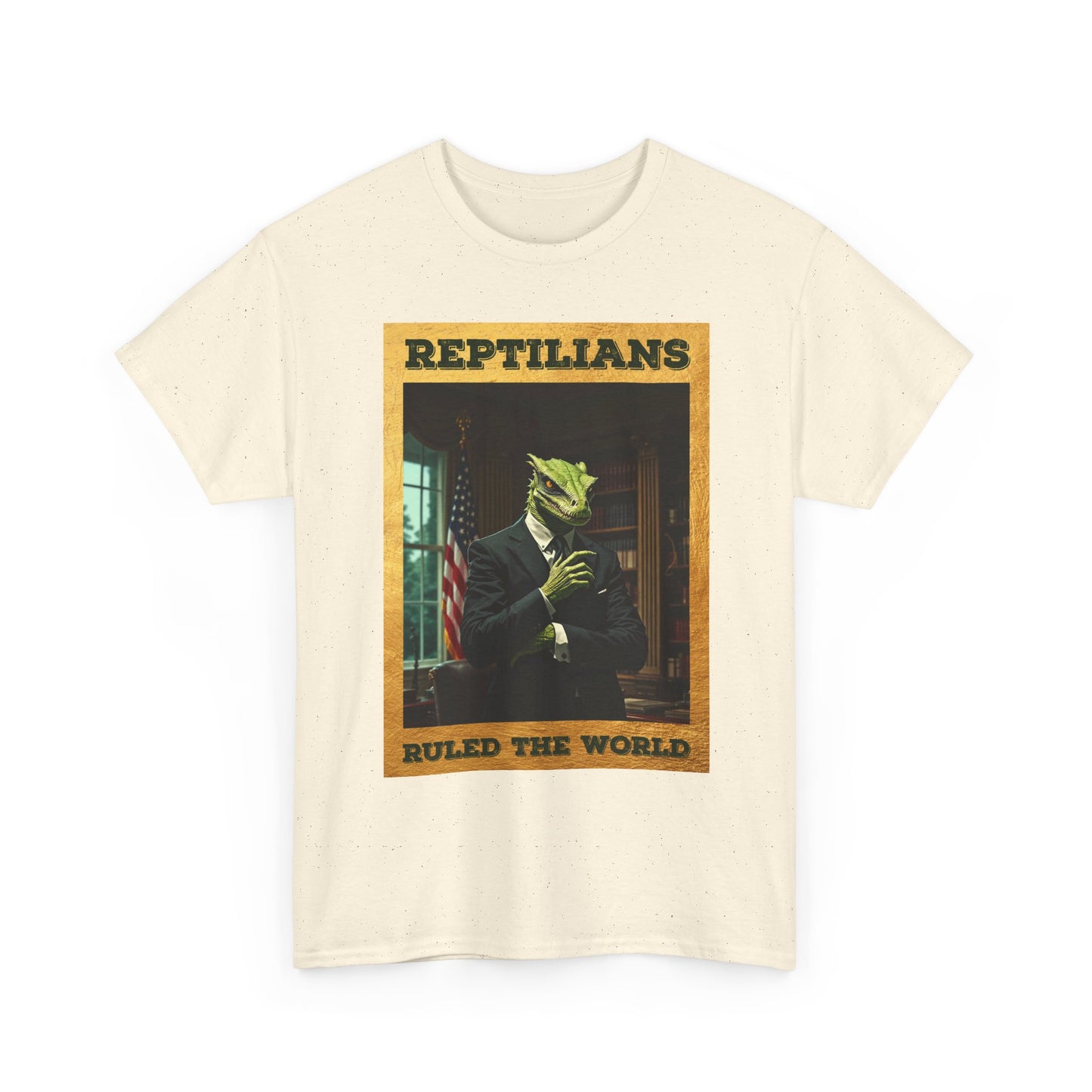 Reptilians Ruled the World Shirt - Reptilian Meme Satire Tee