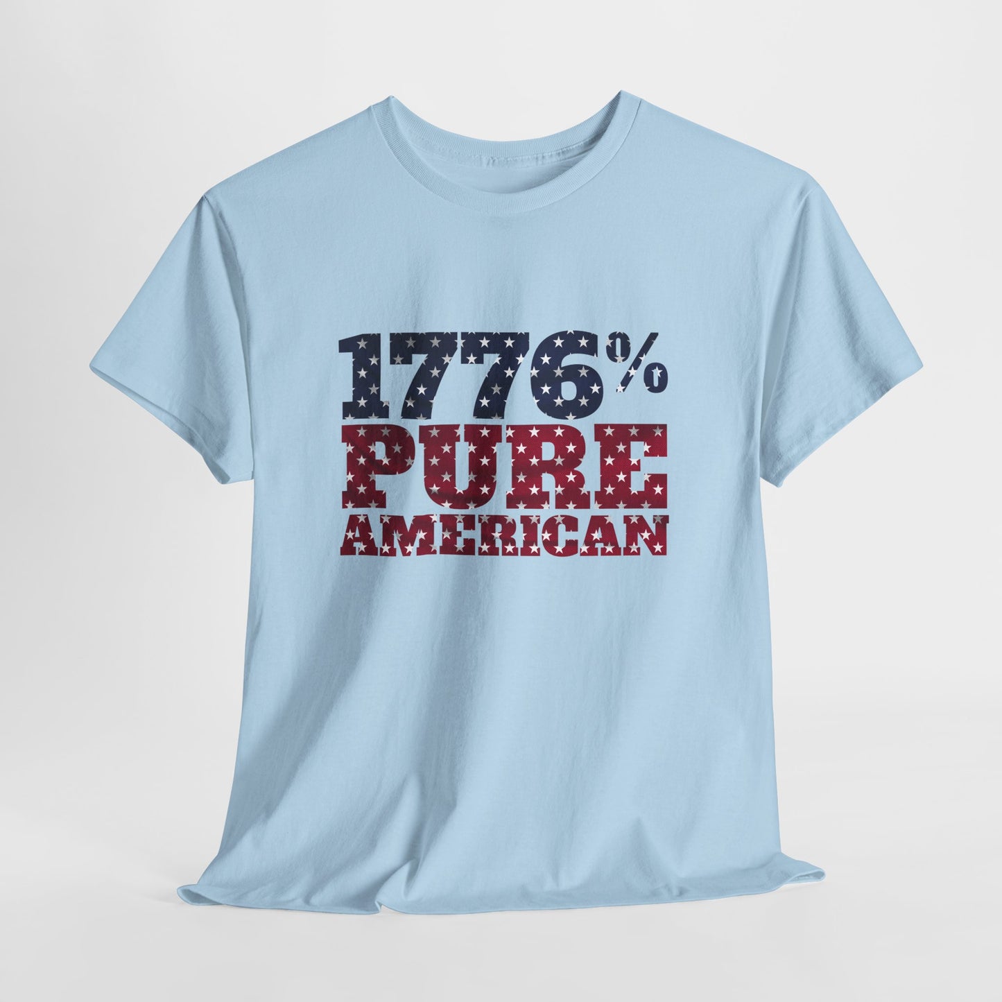 1776 Pure American T-Shirt - Vintage Patriotic USA 4th of July Tee